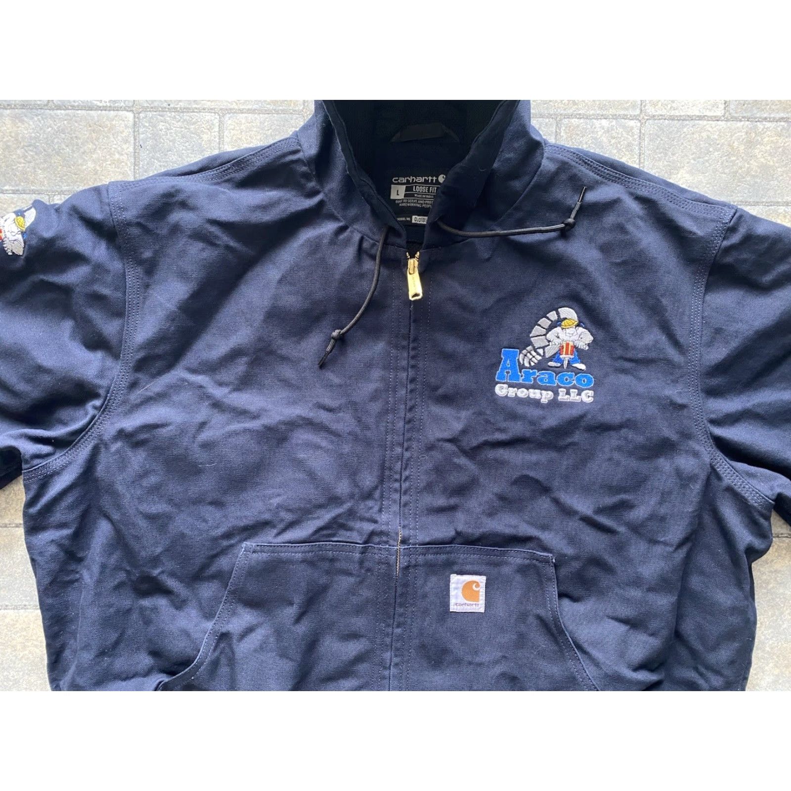 Carhartt Carhartt Jacket Coat Blue Men’s L 104868 Embroidery Coat Jacket Embroidery Mens Blue Carhartt 104868 0J0131-M Size US L / EU 52-54 / 3 - 4 Thumbnail