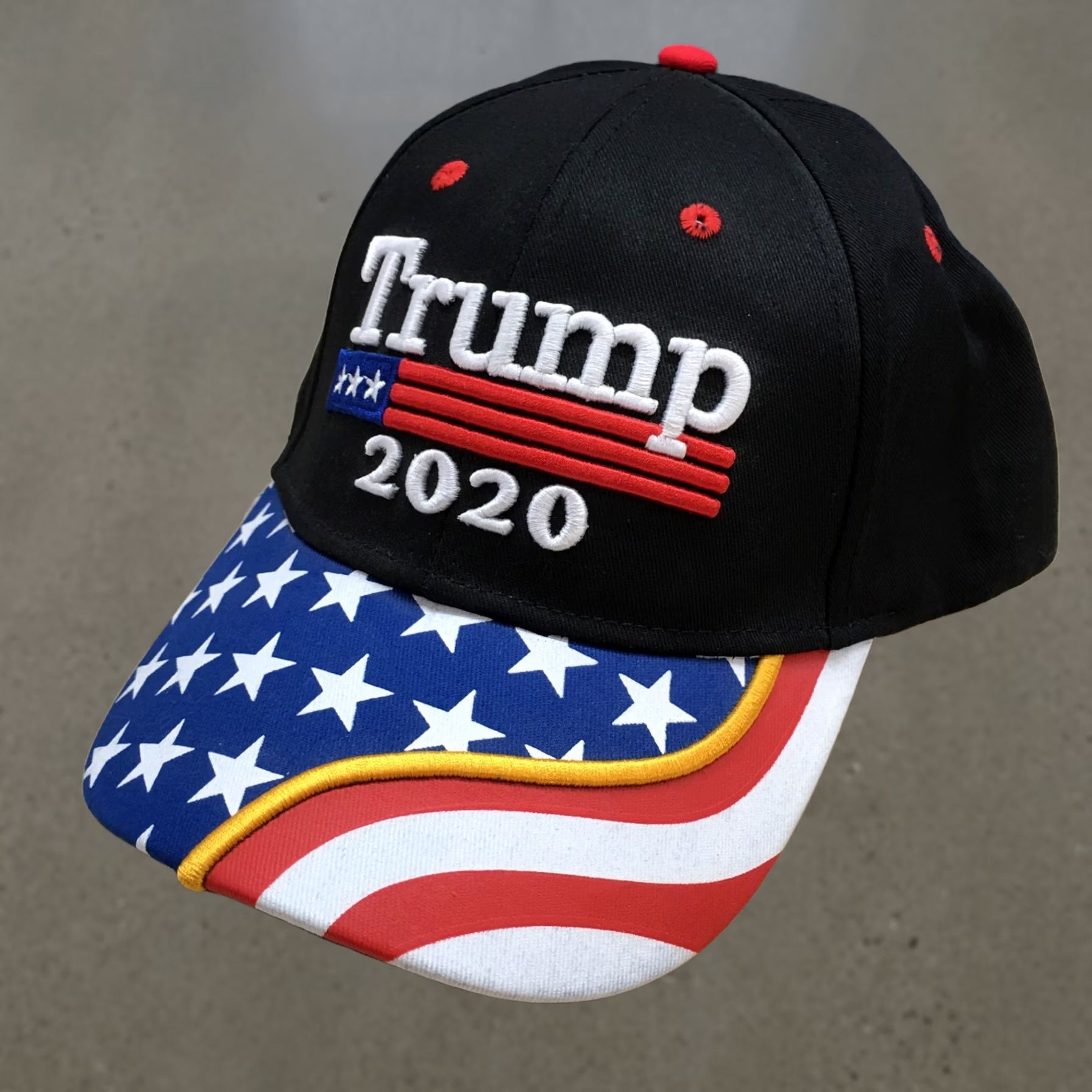 Logo 7 Trump 2020 Baseball Hat Mens Black OS Adjustable Embroidered Logo Size ONE SIZE - 1 Thumbnail