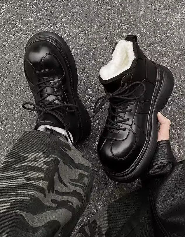Other Genuine Leather Streetwear Warm Winter Waterproof Punk Boots Size US 8 / EU 41 - 1 Thumbnail