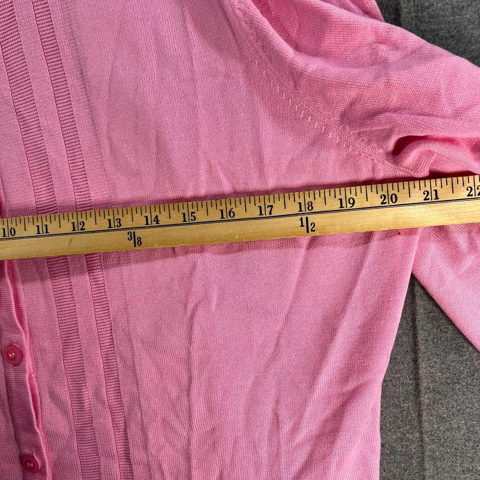 Isaac Mizrahi Isaac Mizrahi Live! Button Front Border Stitch Cardigen Size XL / US 12-14 / IT 48-50 - 7 Thumbnail