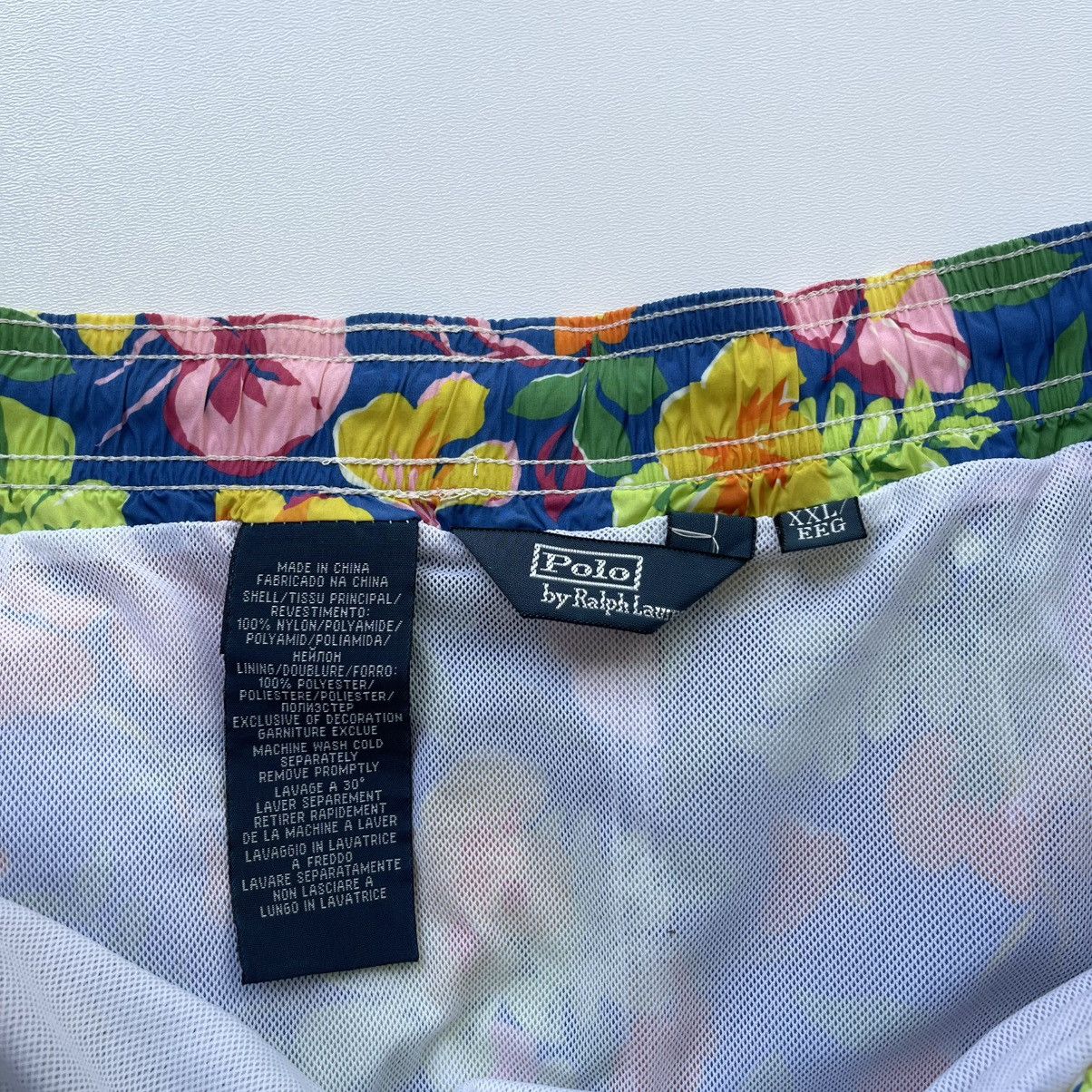 Polo Ralph Lauren × Ralph Lauren × Vintage Polo Ralph Lauren Vintage Nylon Flowers Printed Swim Shorts Size US 38 / EU 54 - 9 Thumbnail