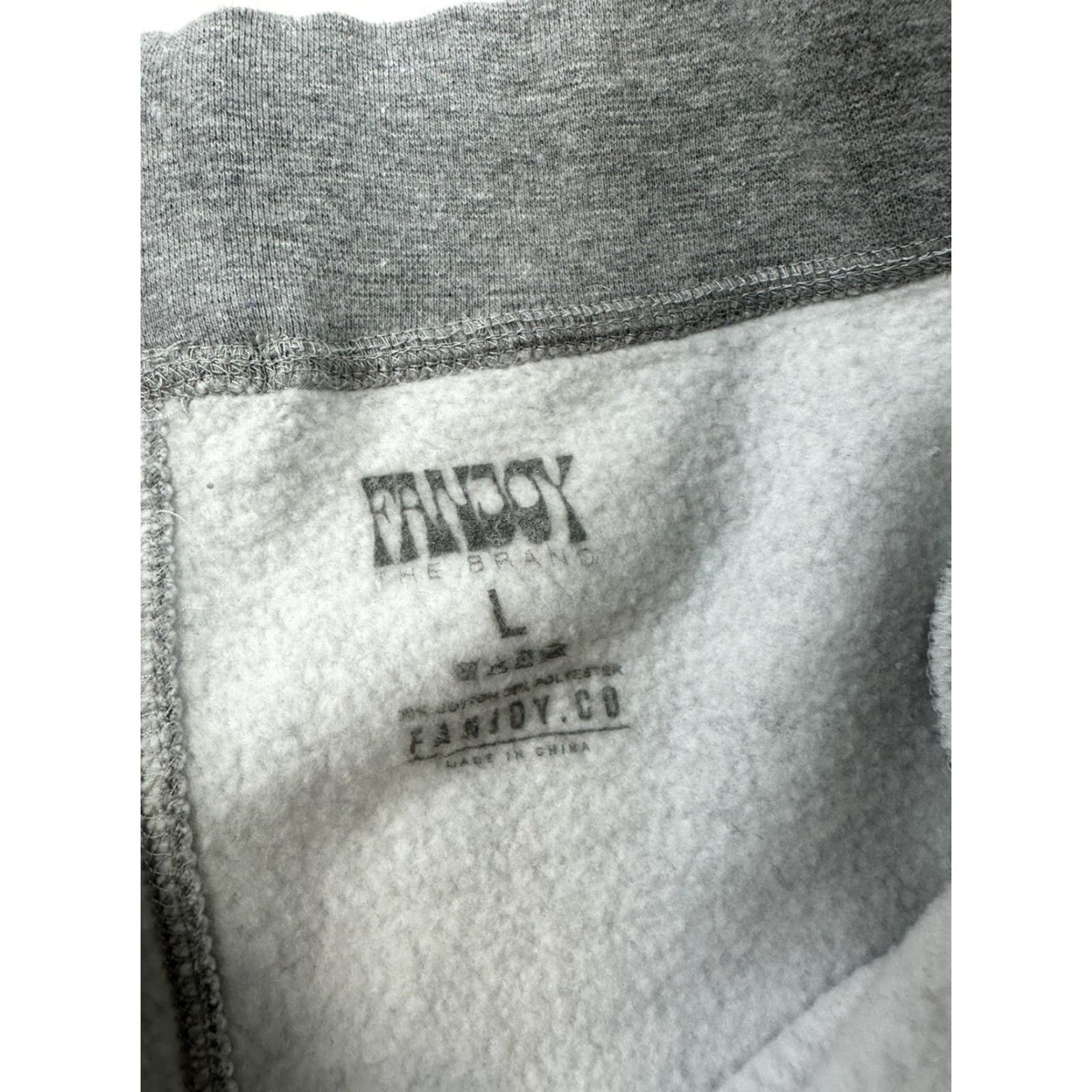 Vintage Fanjoy Sweatpants Men L Gray We’re Still Young Pockets Elastic Waist Comfort Fleece Activewear Pull On Size US 33 - 3 Thumbnail