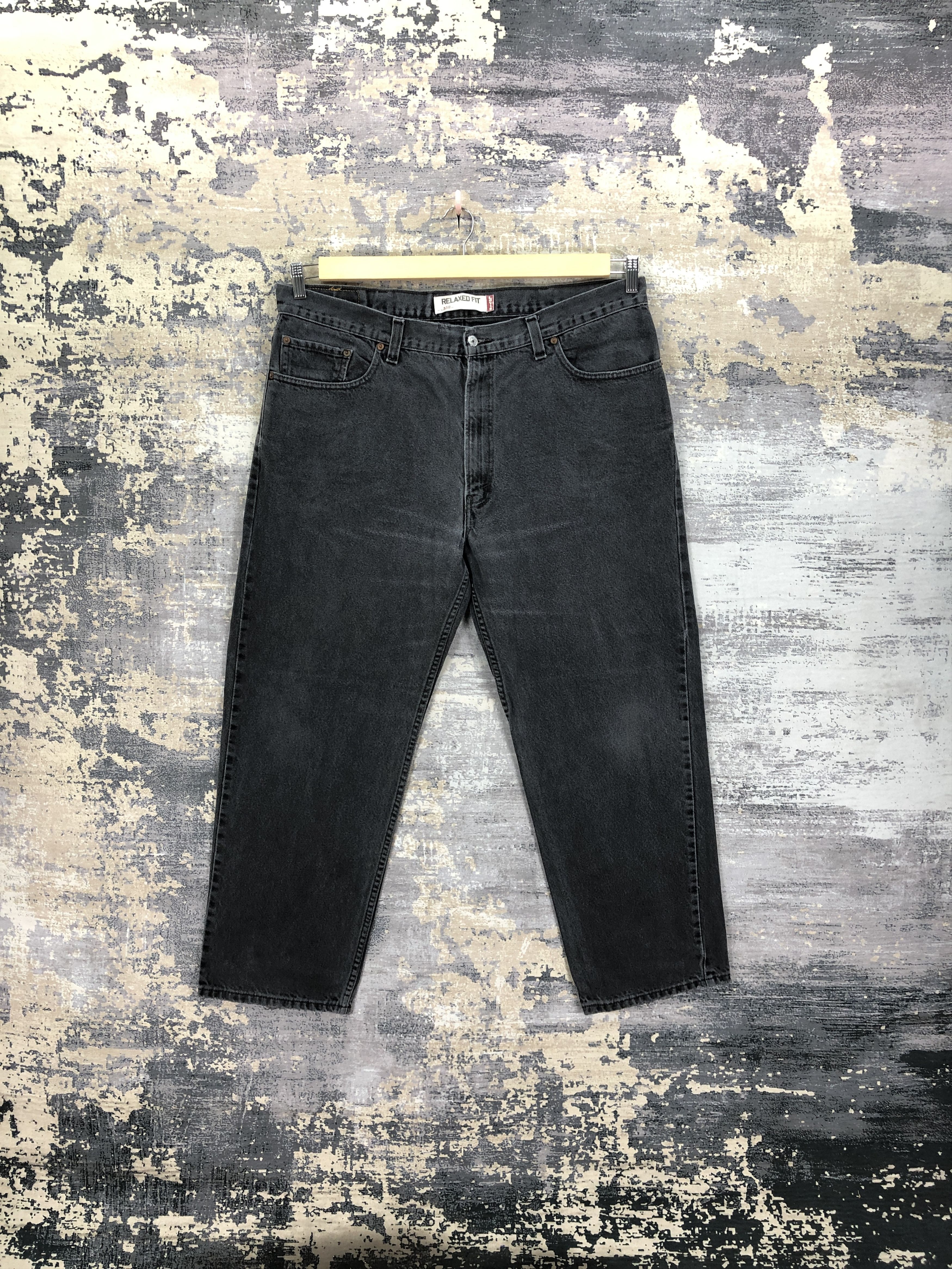 Levi's Vintage Levis Faded Black Jeans Levi's 550 Stonewash Denim Size US 40 / EU 56 - 1 Thumbnail