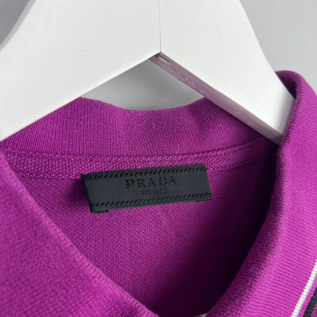 Prada o1mt1gz0924 Short Sleeve Polo Shirt in Purple Size US S / EU 44-46 / 1 - 3 Thumbnail