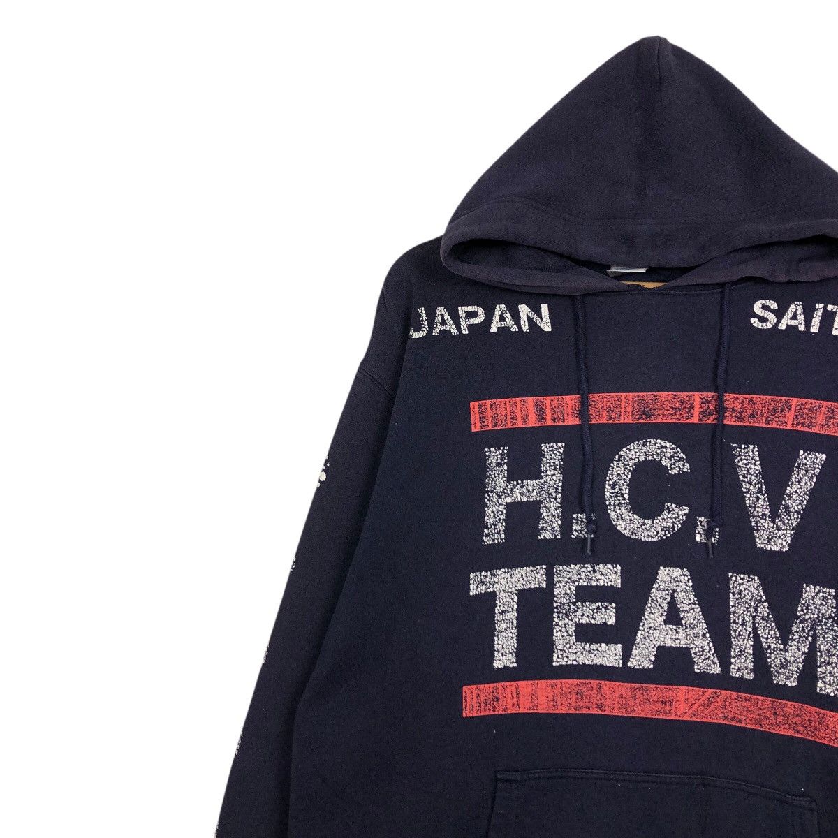 Japanese Brand United Athle HCV Team Hoodie – Distressed Graphic Size US XL / EU 56 / 4 - 8 Thumbnail