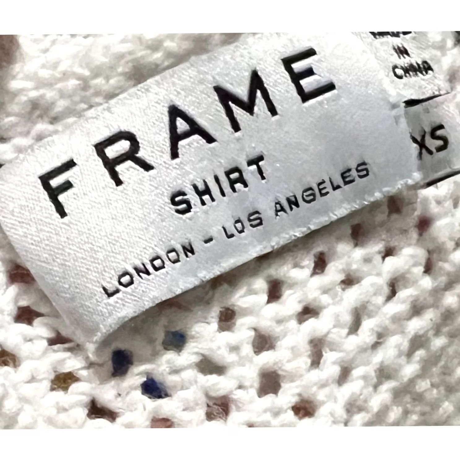 Frame VINTAGE Frame Sleeveless Sweater White Open Knit Top Cotton Sheer XS Womens frame Le Muscle Shirt Size XS / US 0-2 / IT 36-38 - 7 Thumbnail