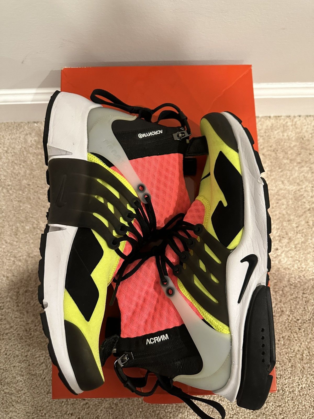 Acronym × Nike Nike Air Presto “ Acronym Volt” Size US 10.5 / EU 43-44 - 5 Thumbnail