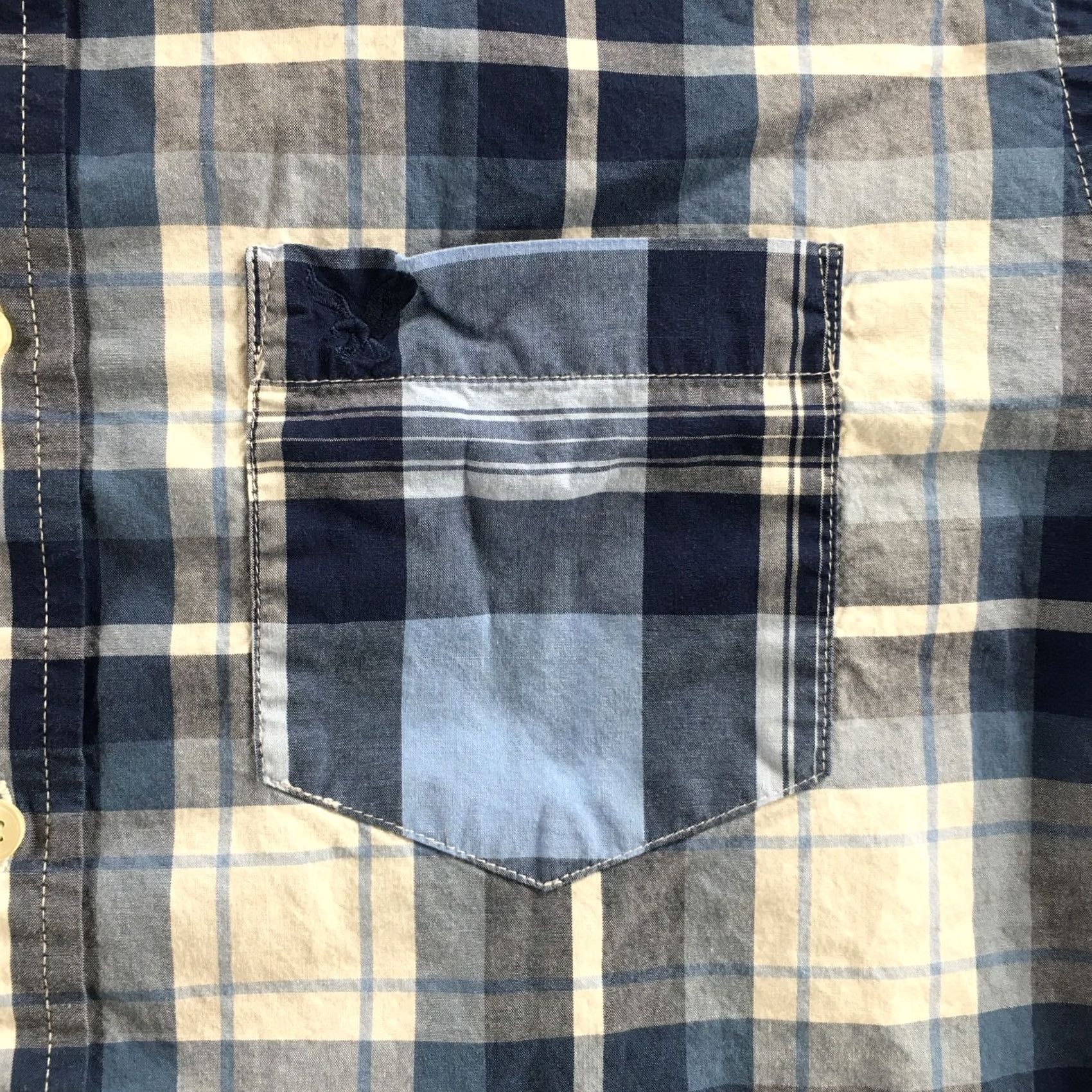 American Eagle Outfitters American Eagle Outfitters Button-Down Shirt Mens M Blue Long Sleeve Classic Fit Size US M / EU 48-50 / 2 - 4 Thumbnail