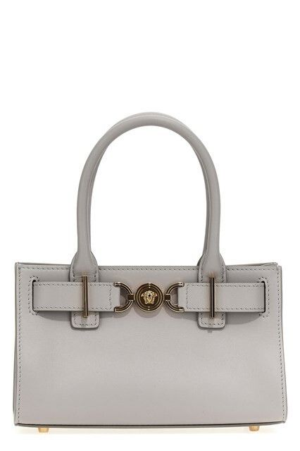 Versace VERSACE Medusa'95 Gray Small Leather Tote New Authentic Size ONE SIZE - 4 Thumbnail