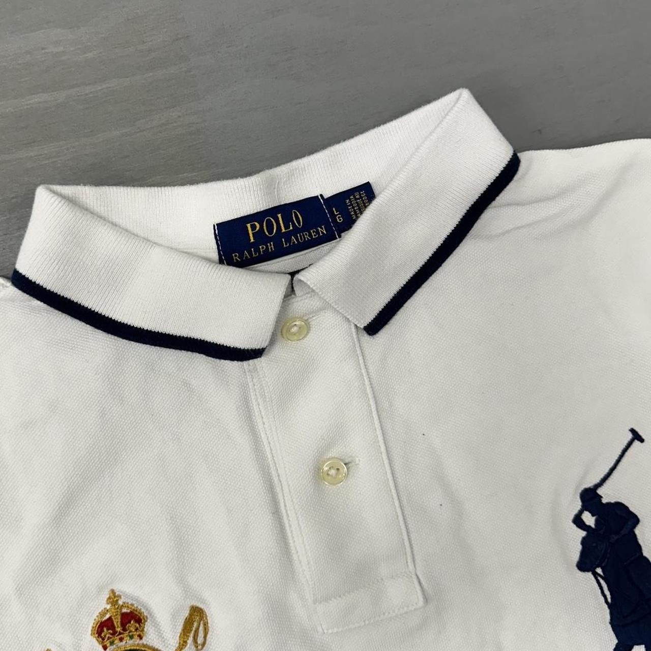 Polo Ralph Lauren Y2K Polo Ralph Lauren Big Pony / Crest Collared Shirt Large Size US L / EU 52-54 / 3 - 3 Thumbnail