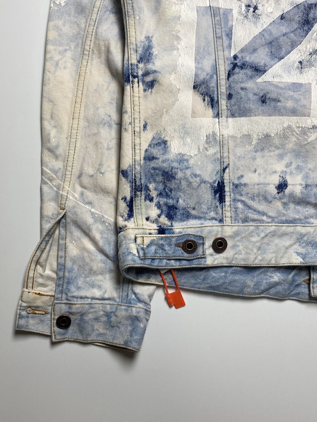Off-White Off White - Extreme Bleached Arrows Denim Jacket Size US M / EU 48-50 / 2 - 5 Thumbnail