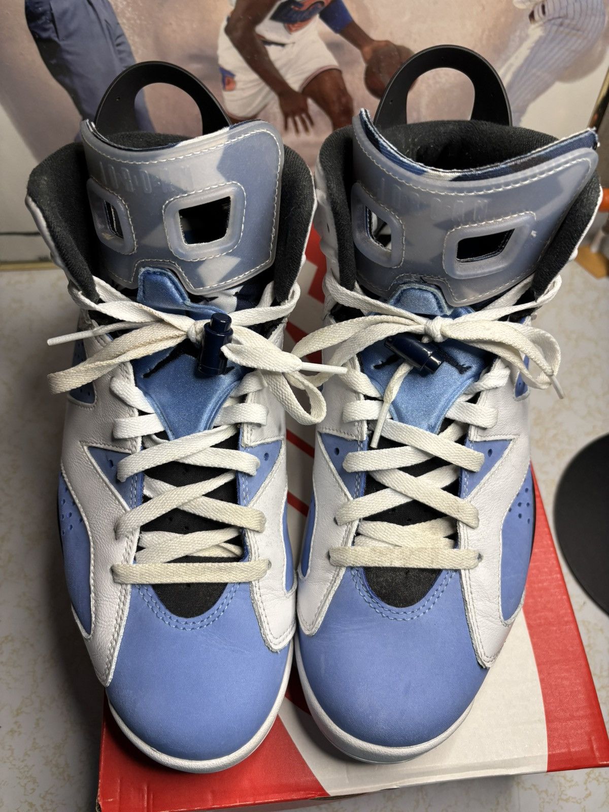 Jordan Brand Air Jordan 6 Retro UNC Size US 10.5 / EU 43-44 - 2 Thumbnail