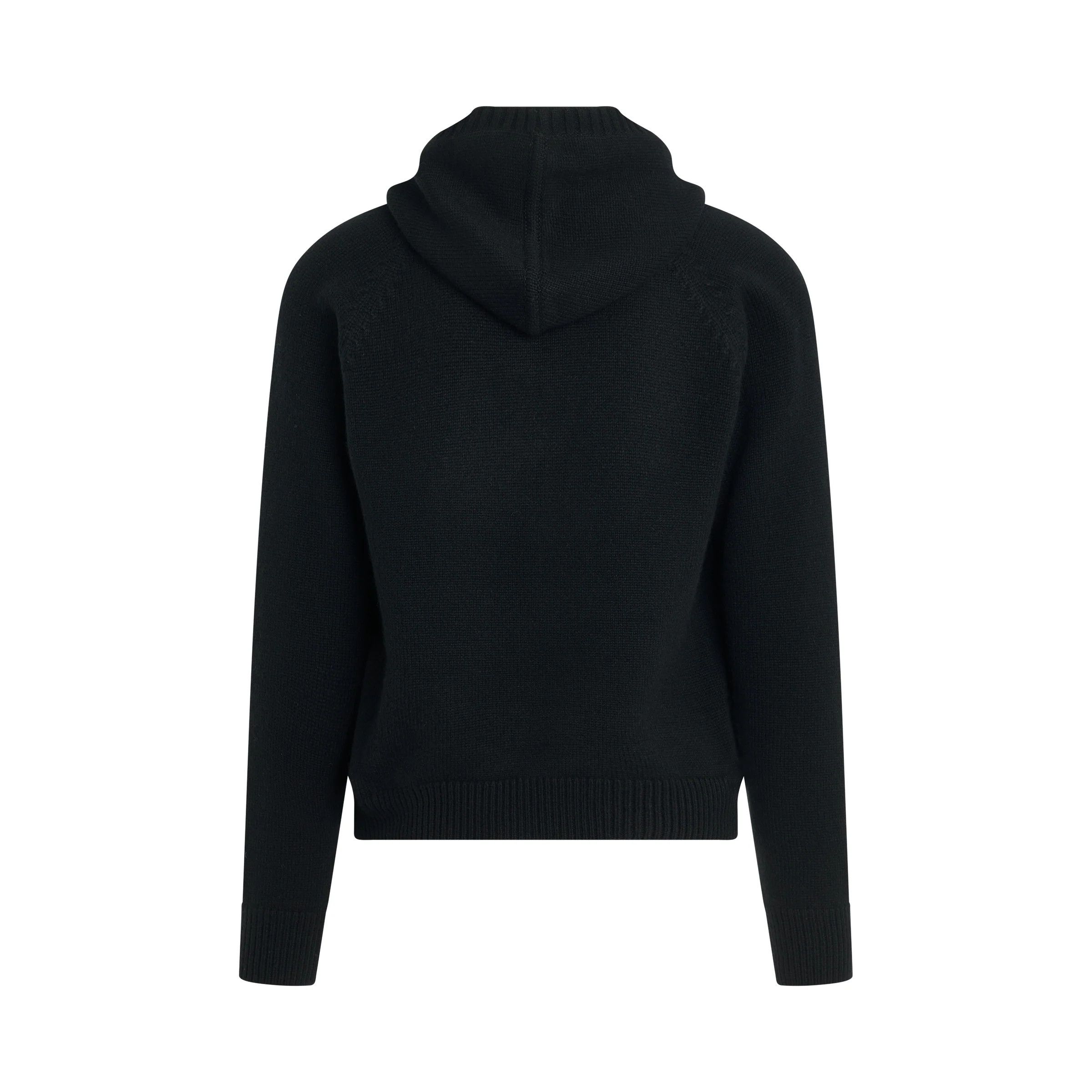WE11DONE o1mris0824 Knit Hoodie in Black Size US L / EU 52-54 / 3 - 4 Thumbnail