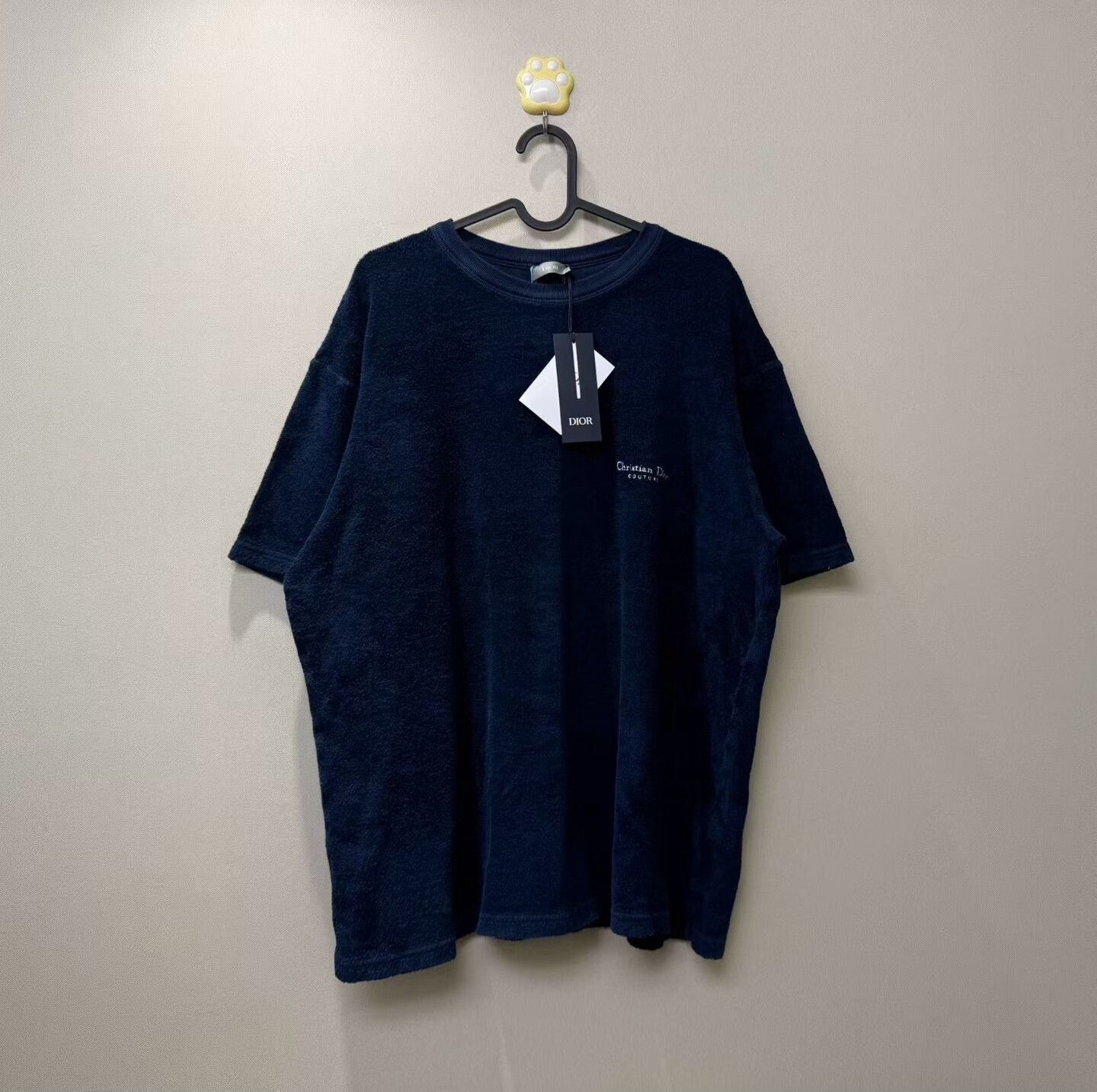 Dior DIOR Blue Embroidered Letter Towel T-Shirt Size US L / EU 52-54 / 3 - 1 Thumbnail