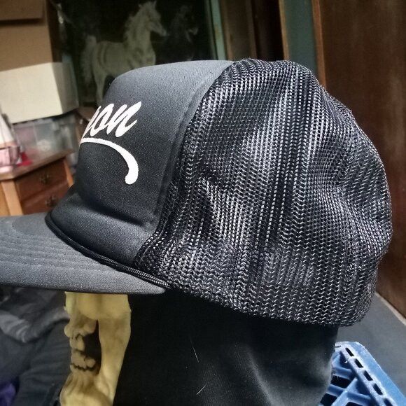 Other DS Vintage Oregon Script Spell Out Snap Trucker Hat Cap Size ONE SIZE - 3 Thumbnail