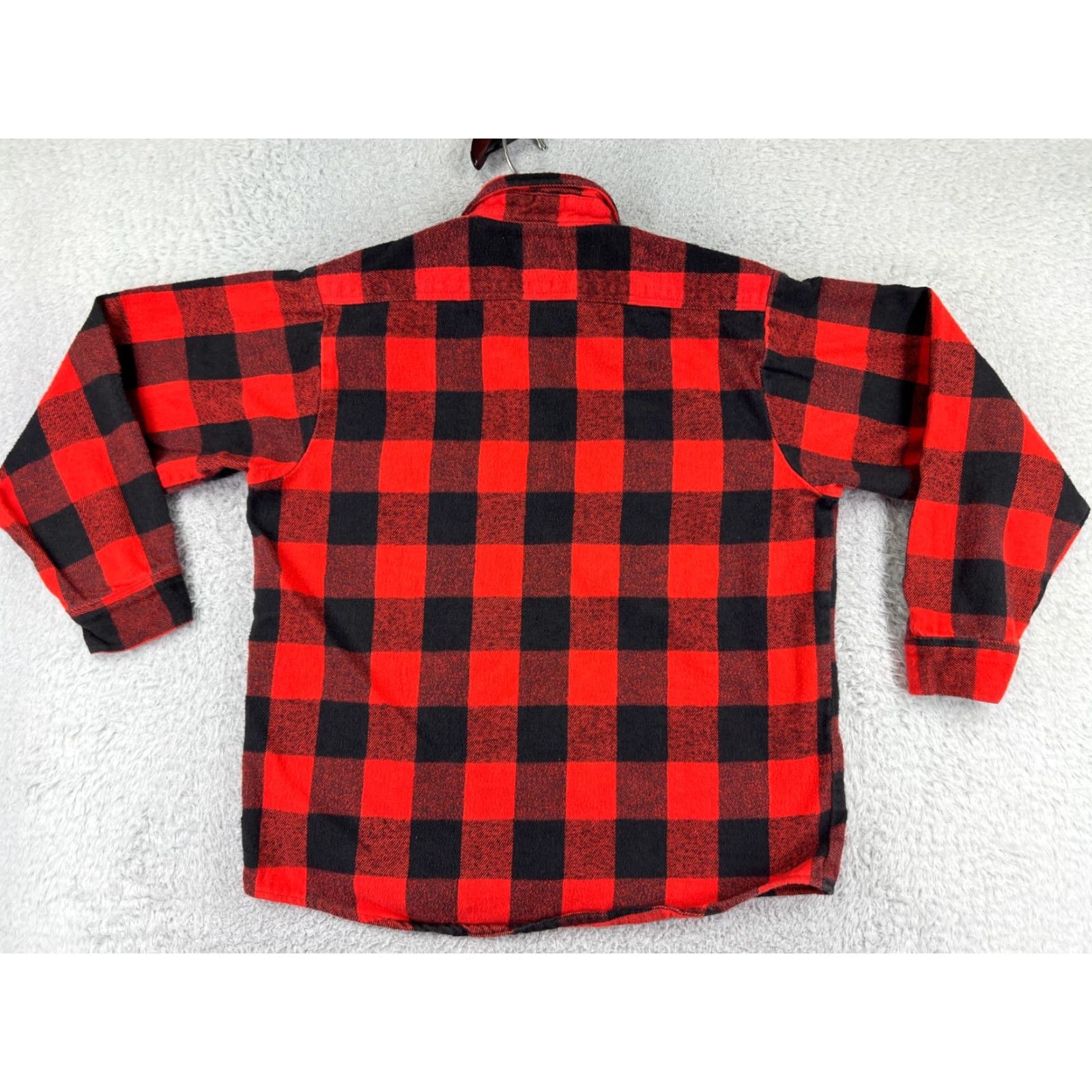 Vintage Winston Shirt Mens L Red Plaid Flannel Button-Up 100% Cotton Pockets Size US L / EU 52-54 / 3 - 2 Thumbnail