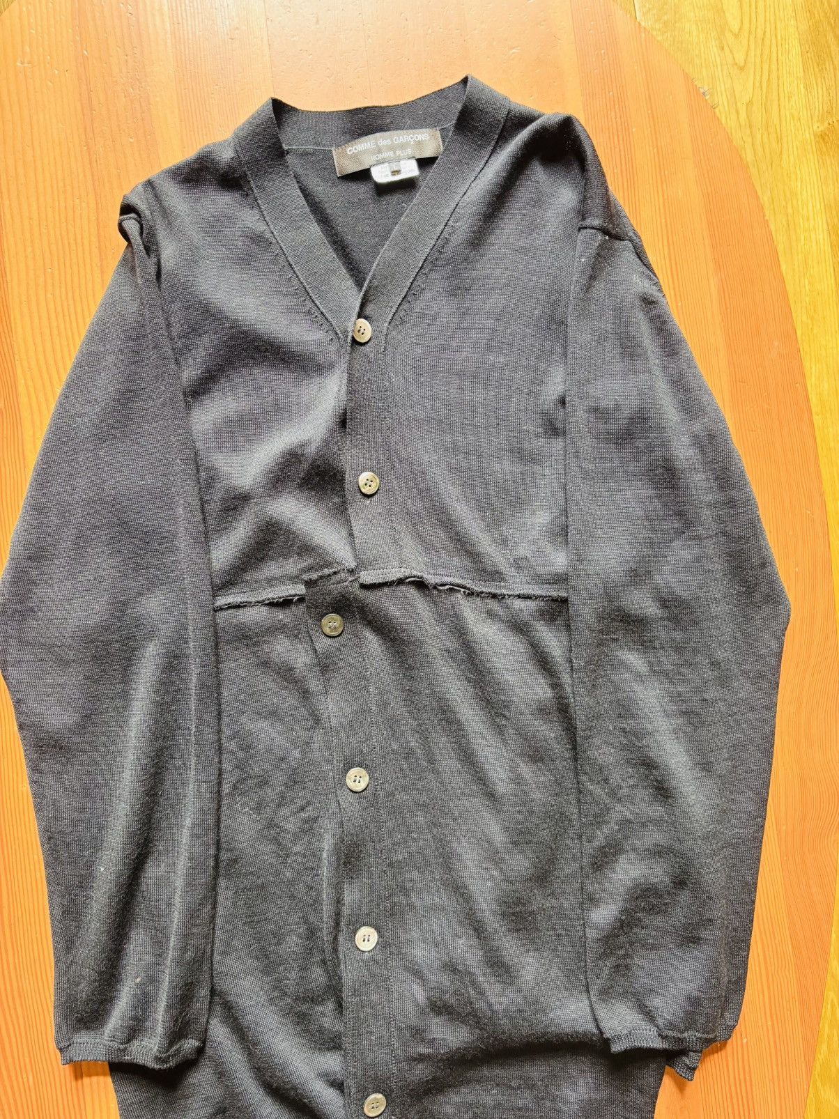 Comme des Garcons Homme Plus Comme des Garçons Assymetric Cardigan Size US L / EU 52-54 / 3 - 2 Thumbnail