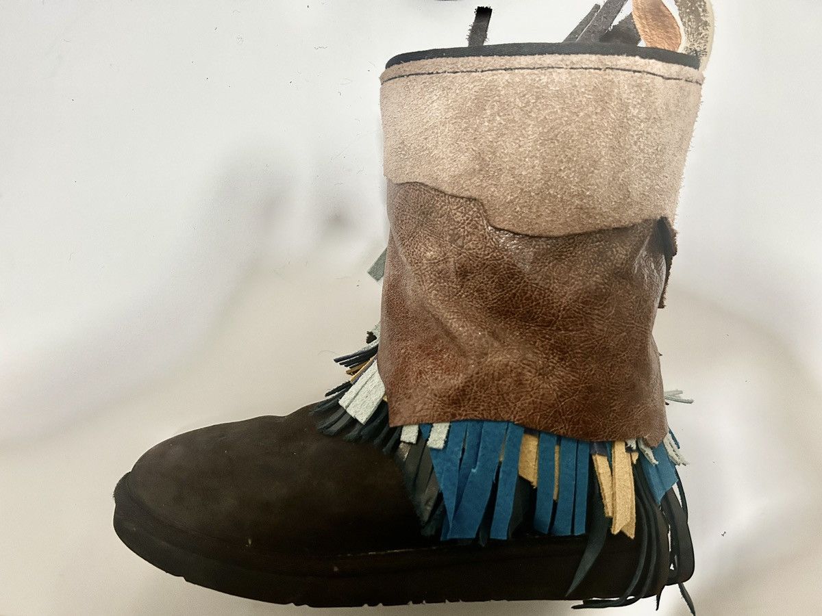 Other Custom Ugg with hand cut and sewn leather fringe sz 10 Size US 10 / EU 43 - 2 Thumbnail