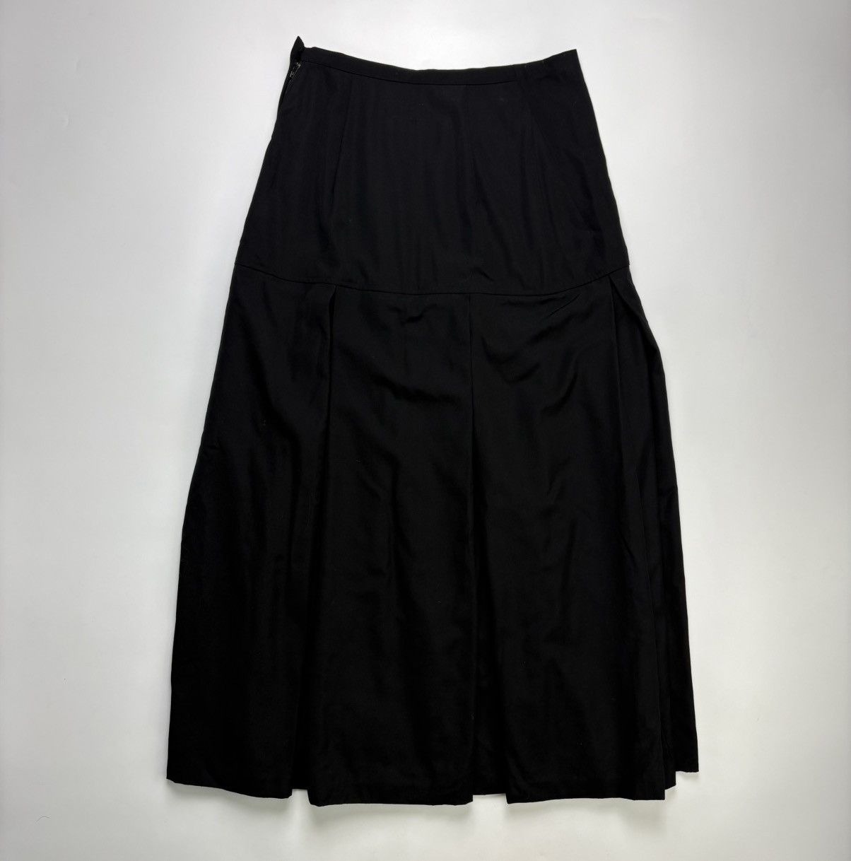 Yohji Yamamoto Avant Garde 80’s Yohji Yamamoto Wool Pleated Long Skirt Size 31" - 7 Thumbnail