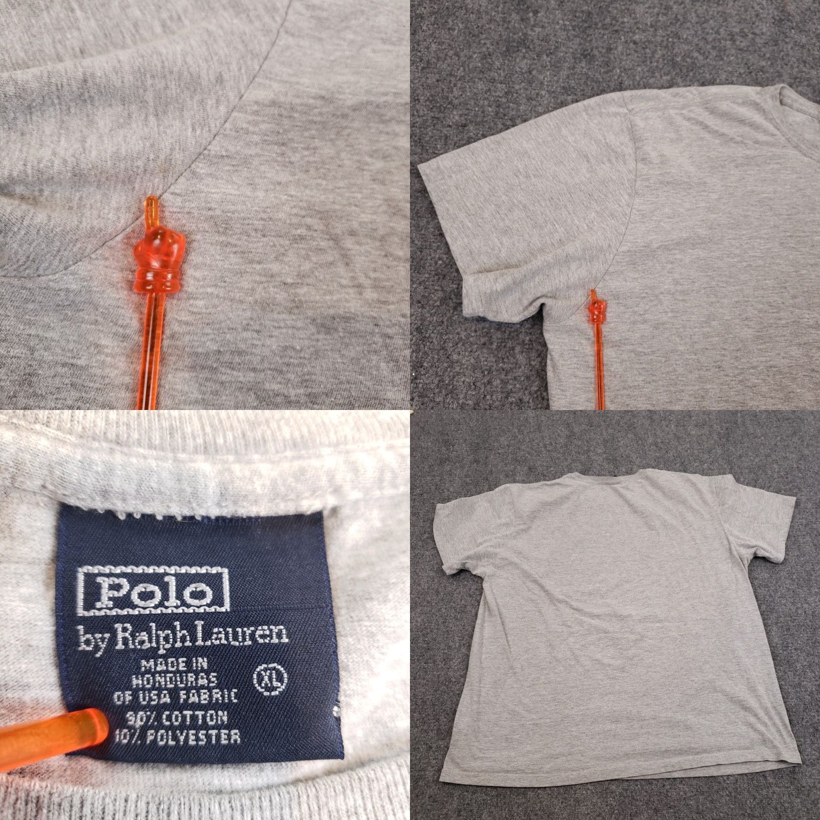 Ralph Lauren Ralph Lauren Polo Mens XL Extra Large Gray Logo Crew Neck Casual T Shirt Size US XL / EU 56 / 4 - 8 Thumbnail