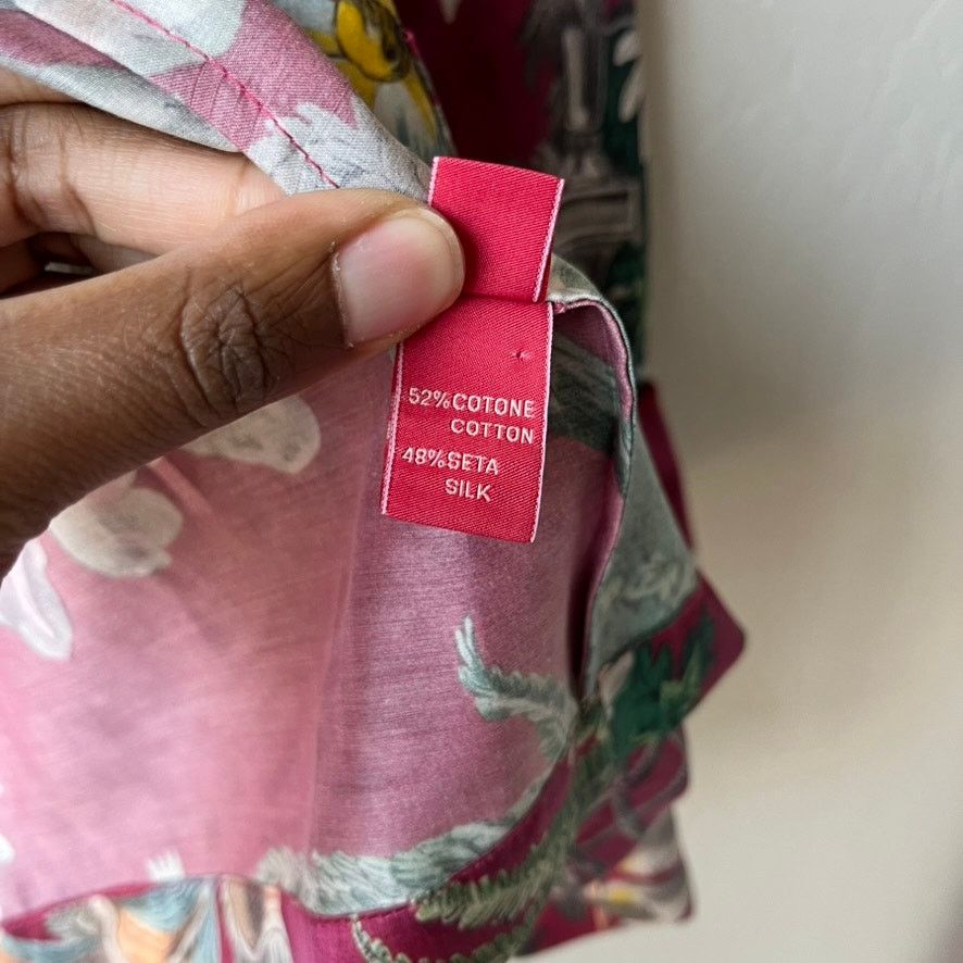 F.R.S F.R.S For Restless Sleepers Floral Silk Kimono Jacket Sz XS Size XS / US 0-2 / IT 36-38 - 9 Thumbnail