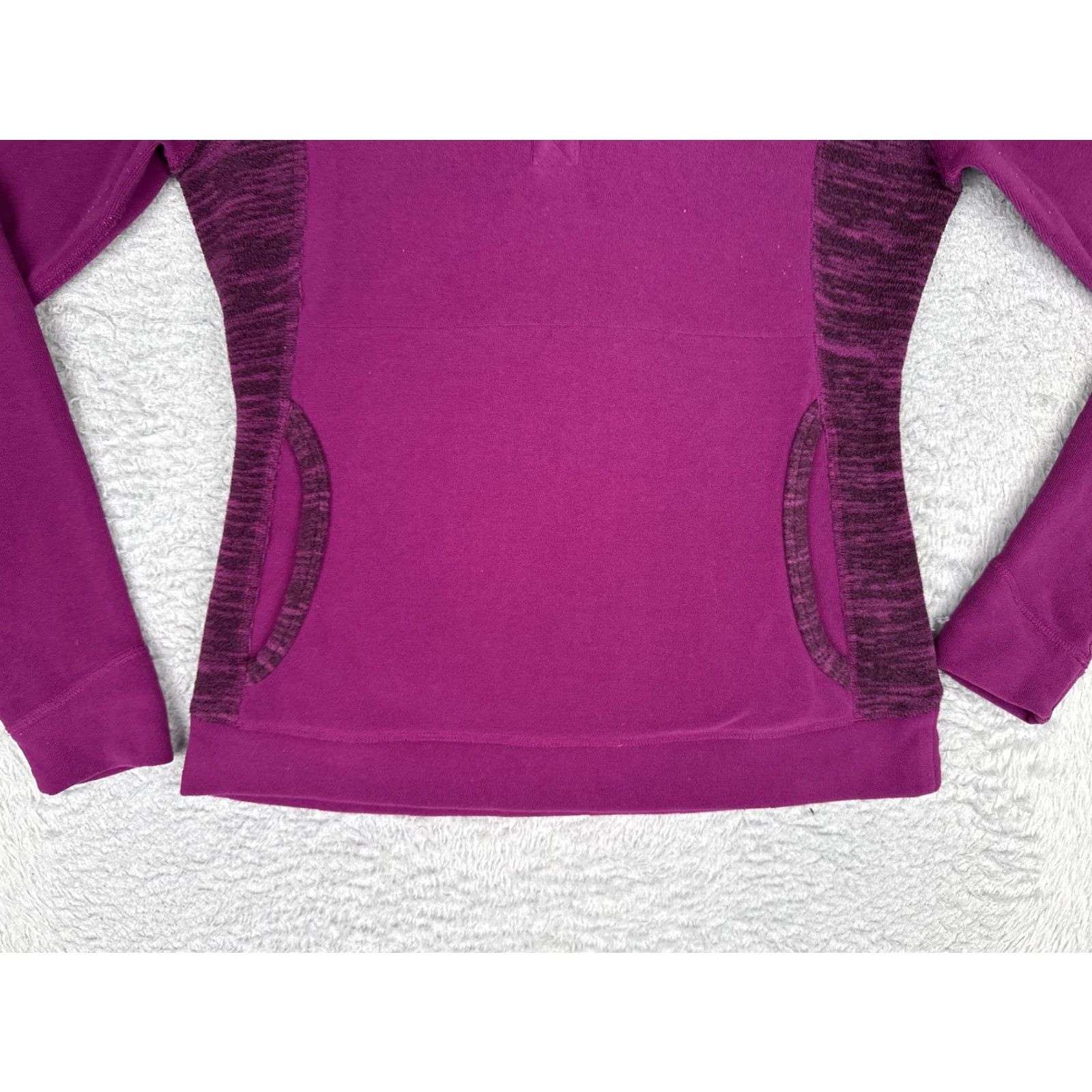 The North Face The North Face Sweater Womens XS Purple Fleece Henley Snap Pockets Mock Neck Raglan Slim Pullover Casual Winter Snow Ski Travel Size XS / US 0-2 / IT 36-38 - 5 Thumbnail