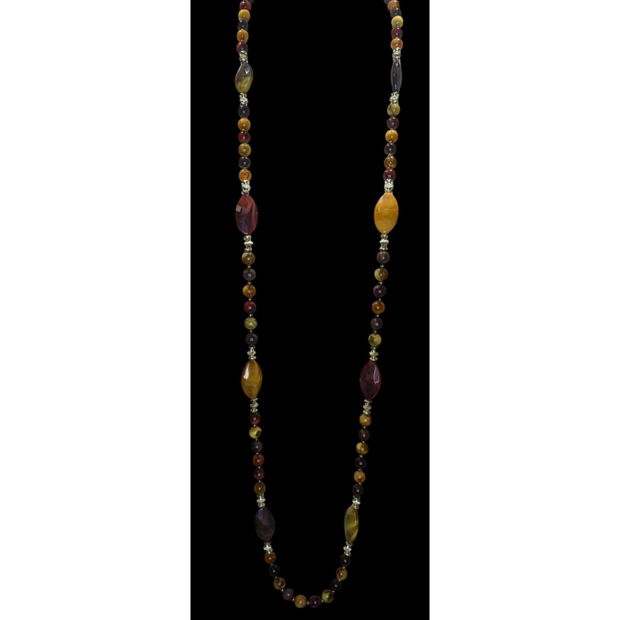 Other Vintage Bohemian Hippie Earth Tone Beaded Necklace Size ONE SIZE - 5 Thumbnail