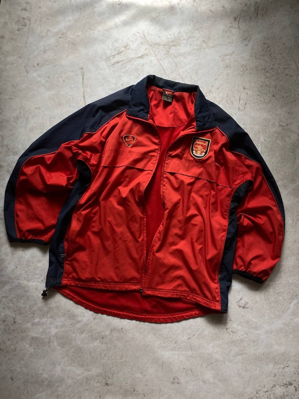 Nike × Vintage Vintage 90s Nike Arsenal Football Soccer Track Jacket Size US M / EU 48-50 / 2 - 1 Thumbnail