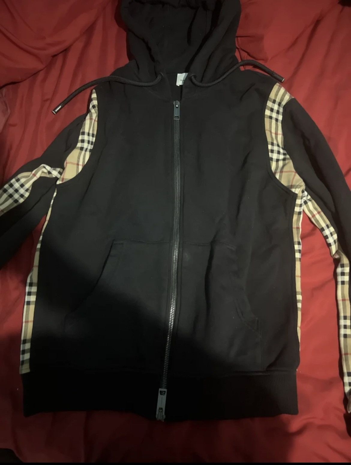 Burberry Burberry Check Panal Hoodie Size US S / EU 44-46 / 1 - 1 Thumbnail