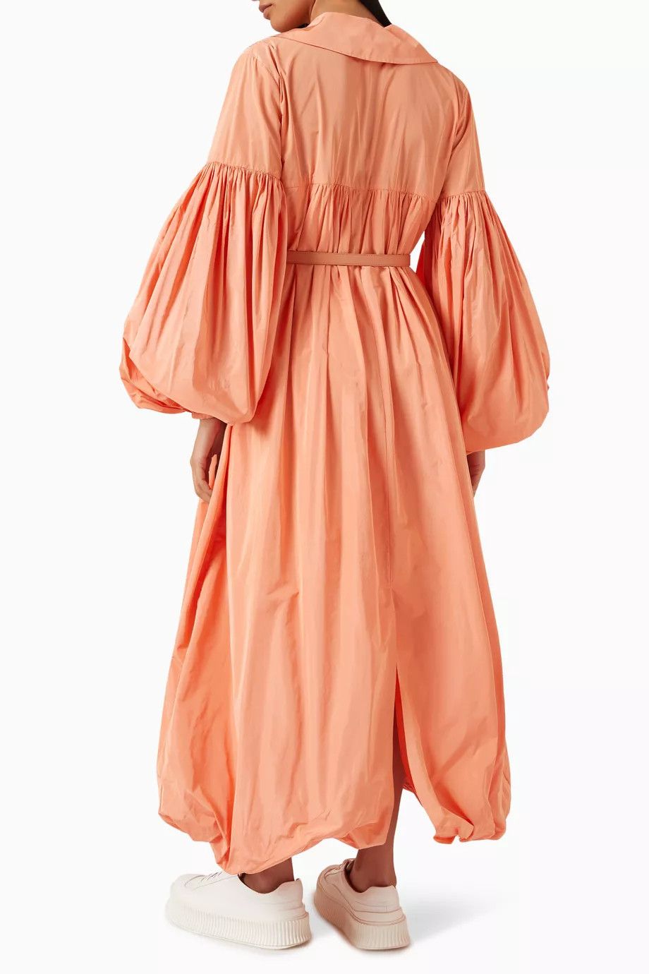 Jil Sander o1w1db10825 Midi Dress in Orange Size L / US 10 / IT 46 - 3 Thumbnail
