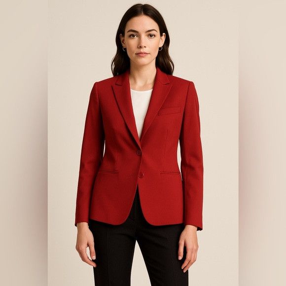 Other Judith & Charles Red Tailored Blazer Size 6 Size M / US 6-8 / IT 42-44 - 1 Thumbnail