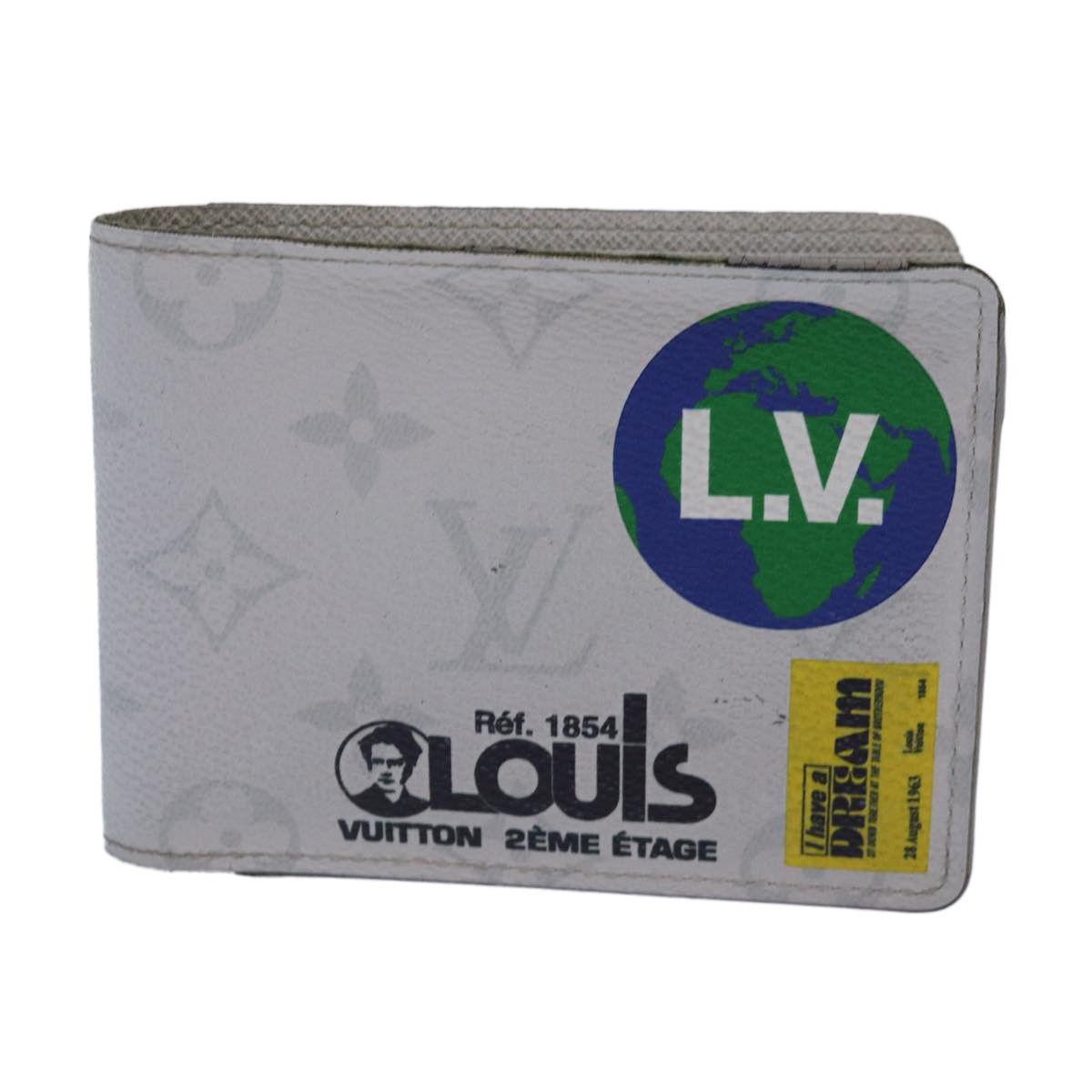 Louis Vuitton Portefeuille Multiple Grey Canvas Wallet (Pre-Owned) Size ONE SIZE - 1 Thumbnail