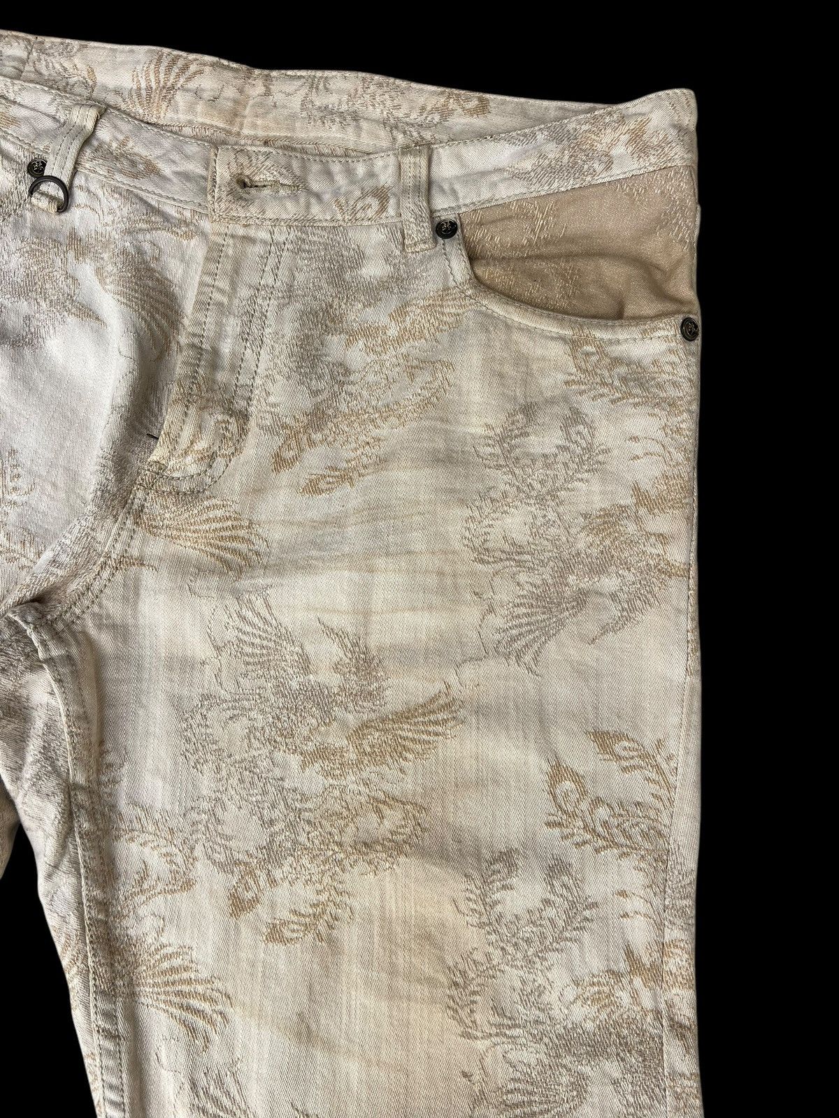 Vintage Dirty Mud Nishiki Oriental Brand Embroidery Denim Jeans Size US 38 / EU 54 - 9 Thumbnail