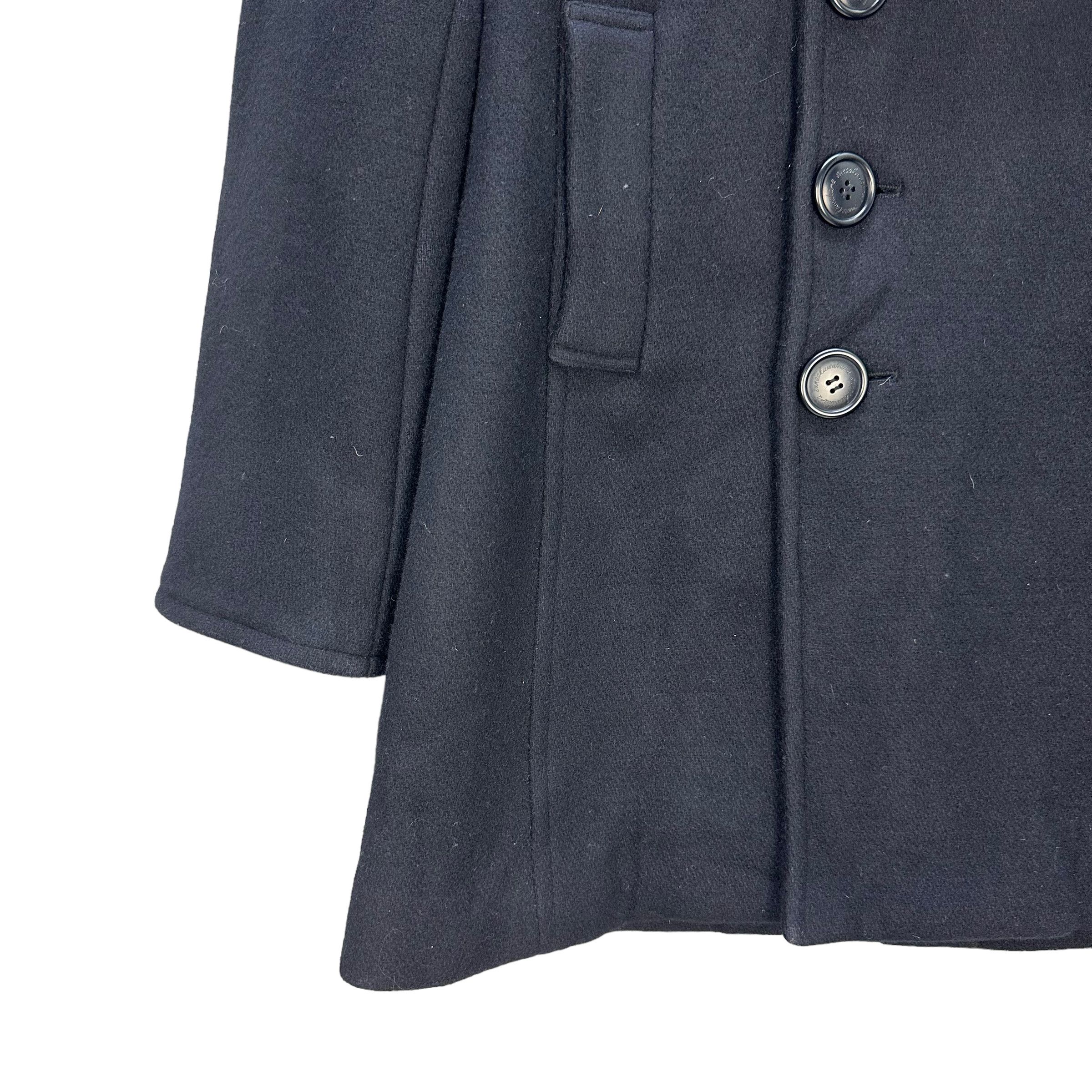 Sunao Kuwahara SUNAO KUWAHARA FUR HOODIE WOOL OVERCOAT #8363-005 Size L / US 10 / IT 46 - 4 Thumbnail