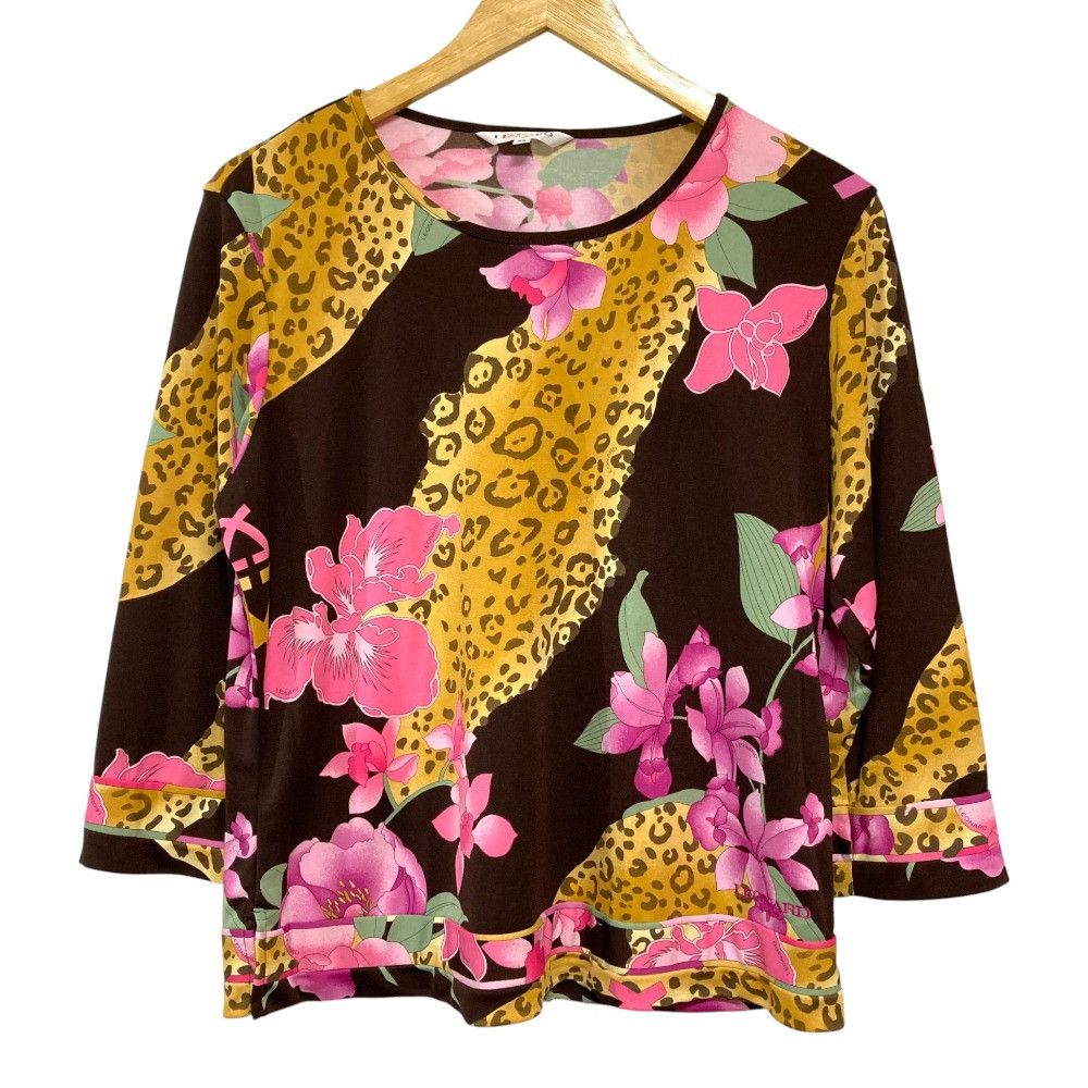Other Other LEONARD SPORT Flower Print Pullover Blouse Textile Tops DUTY FREE for USA Size ONE SIZE - 1 Thumbnail