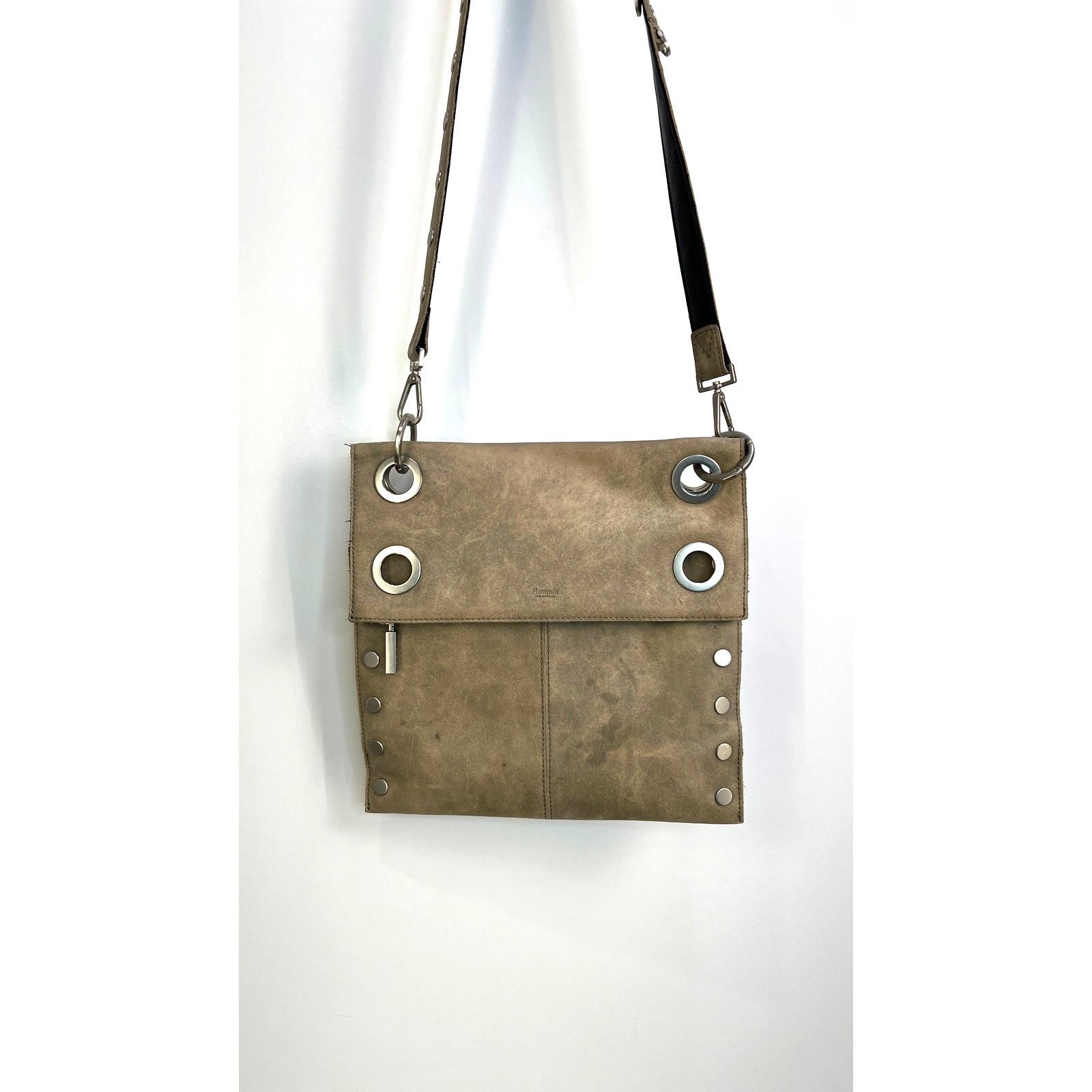 HAMMITT Montana Large Reversible Leather Crossbody Bag Black Gold Size ONE SIZE - 1 Thumbnail