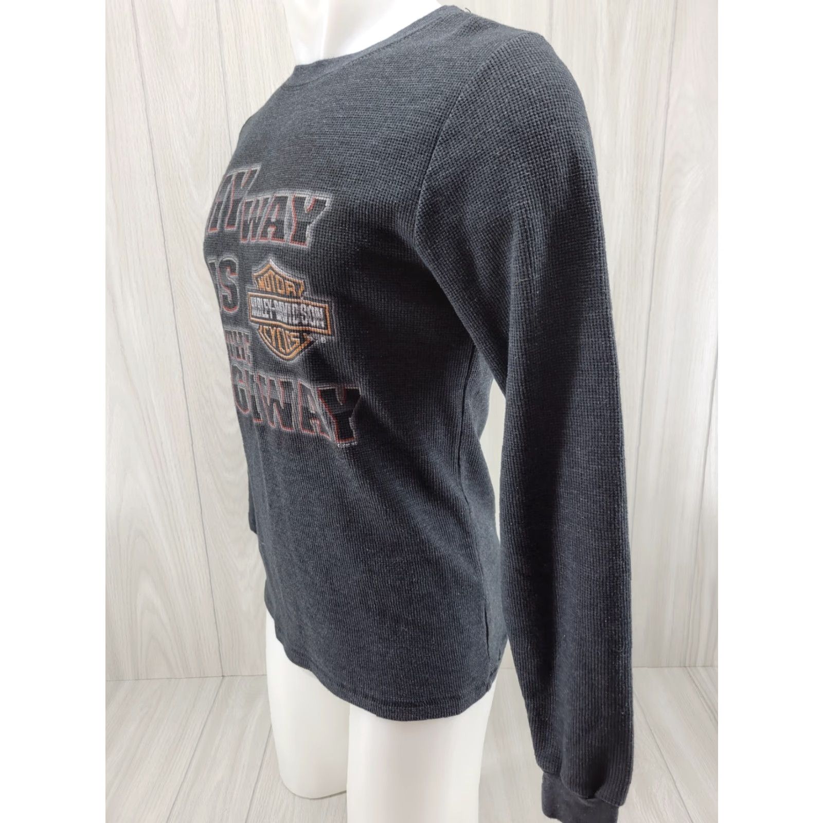Harley Davidson Harley-Davidson T-Shirt Men Long Sleeve Pullover California Thermal Gray M Regular Camo Logo Graphic Size US M / EU 48-50 / 2 - 5 Thumbnail