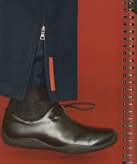 Prada 🔴 PRADA Pants Trousers Navy Blue Cotton Red Tab Pockets Size US 36 / EU 52 - 2 Thumbnail