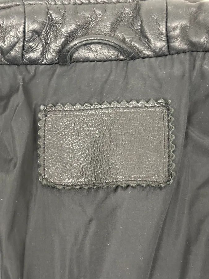 Prada AW1999 Prada Black Minimalist Biker Leather Jacket Size M / US 6-8 / IT 42-44 - 10 Thumbnail