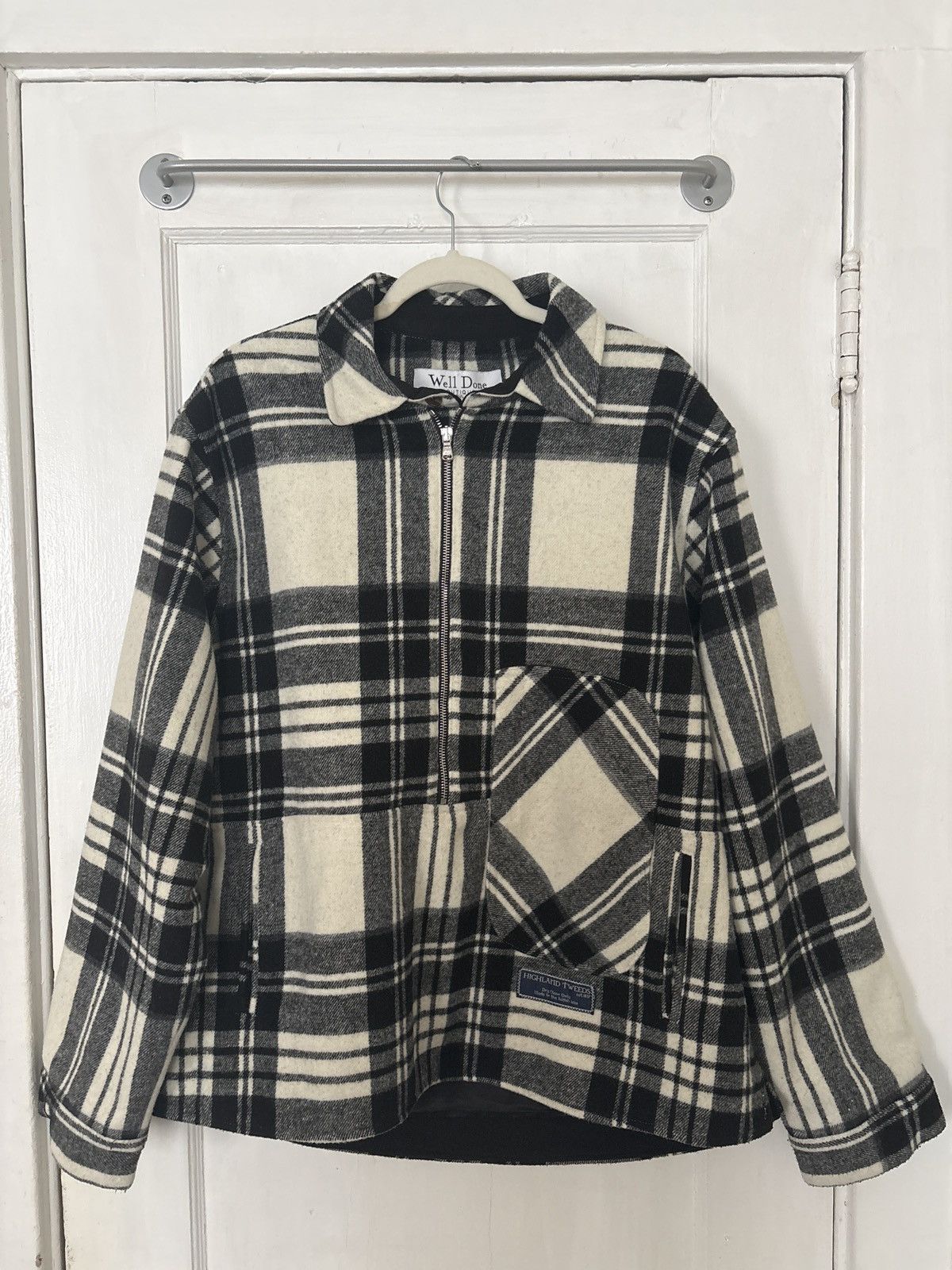 WE11DONE WE11DONE Half-zip Plaid Overshirt Jacket Size US M / EU 48-50 / 2 - 1 Thumbnail