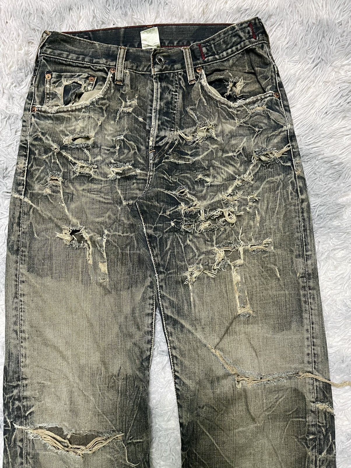 Guess 90s GUESS DISTRESSED STYLE RARE DESIGN Size US 30 / EU 46 - 4 Thumbnail