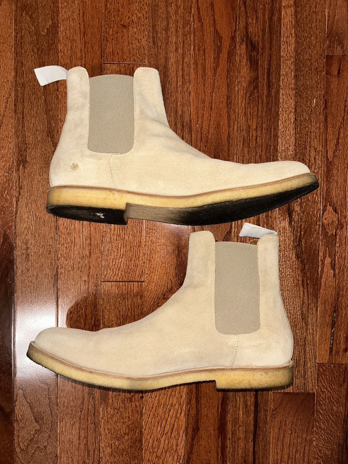 Common Projects Common Projects Chelsea Boots – Beige Suede Size US 10 / EU 43 - 2 Thumbnail