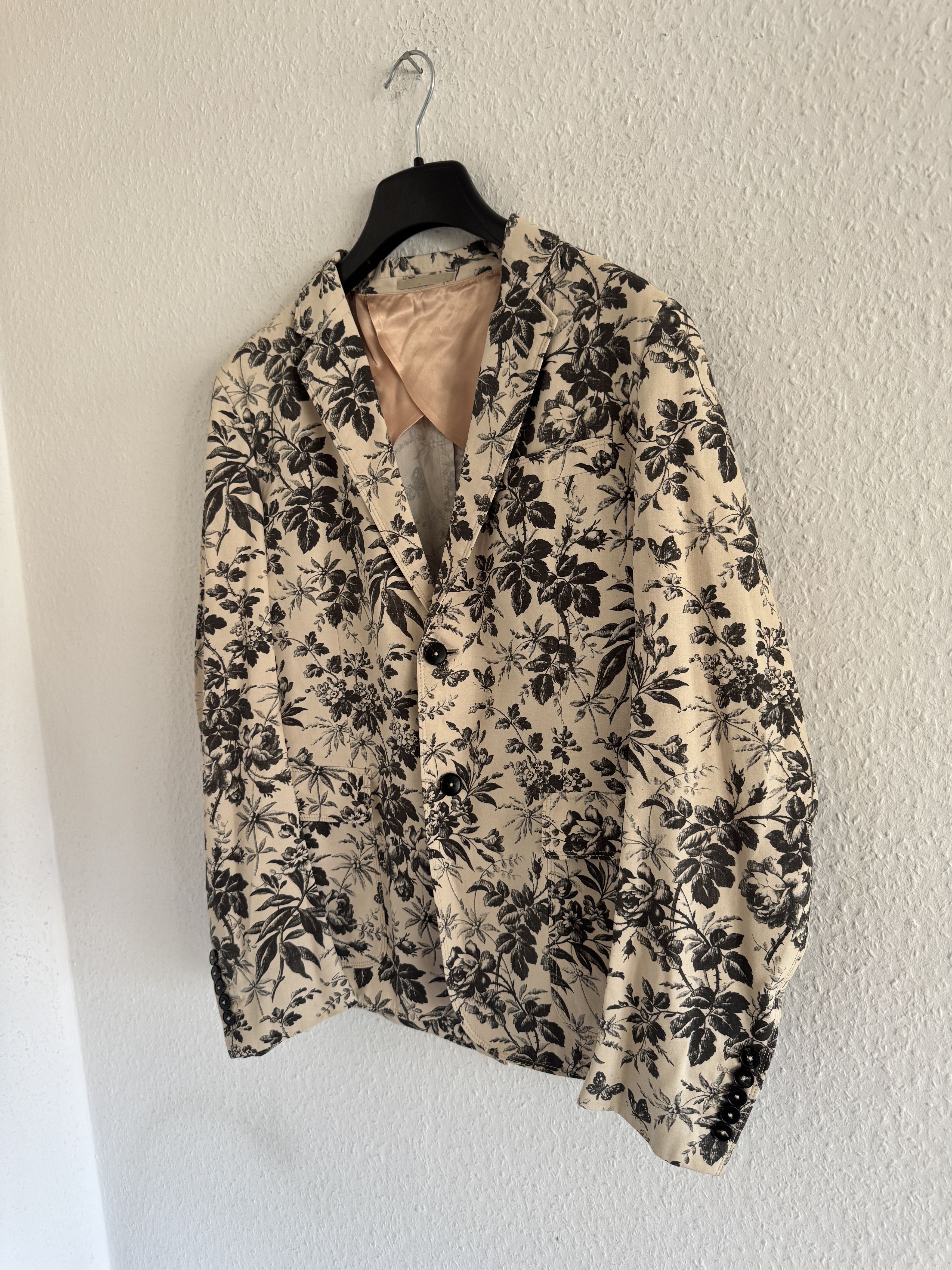 Gucci Floral print tailored blazer Size 50R - 2 Thumbnail