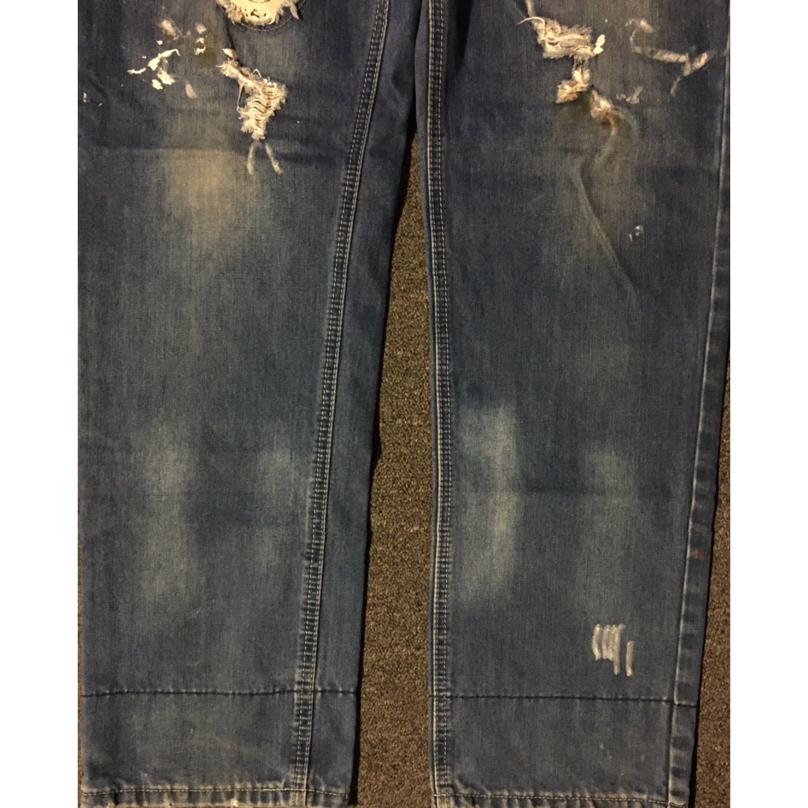 Vintage VINTAGE Fushen Mickey Mouse Distressed Red Tab Jeans 38/32 Designer Biker Grunge 90s Jeans Men Blue USA 90s Mens Size US 38 / EU 54 - 6 Thumbnail