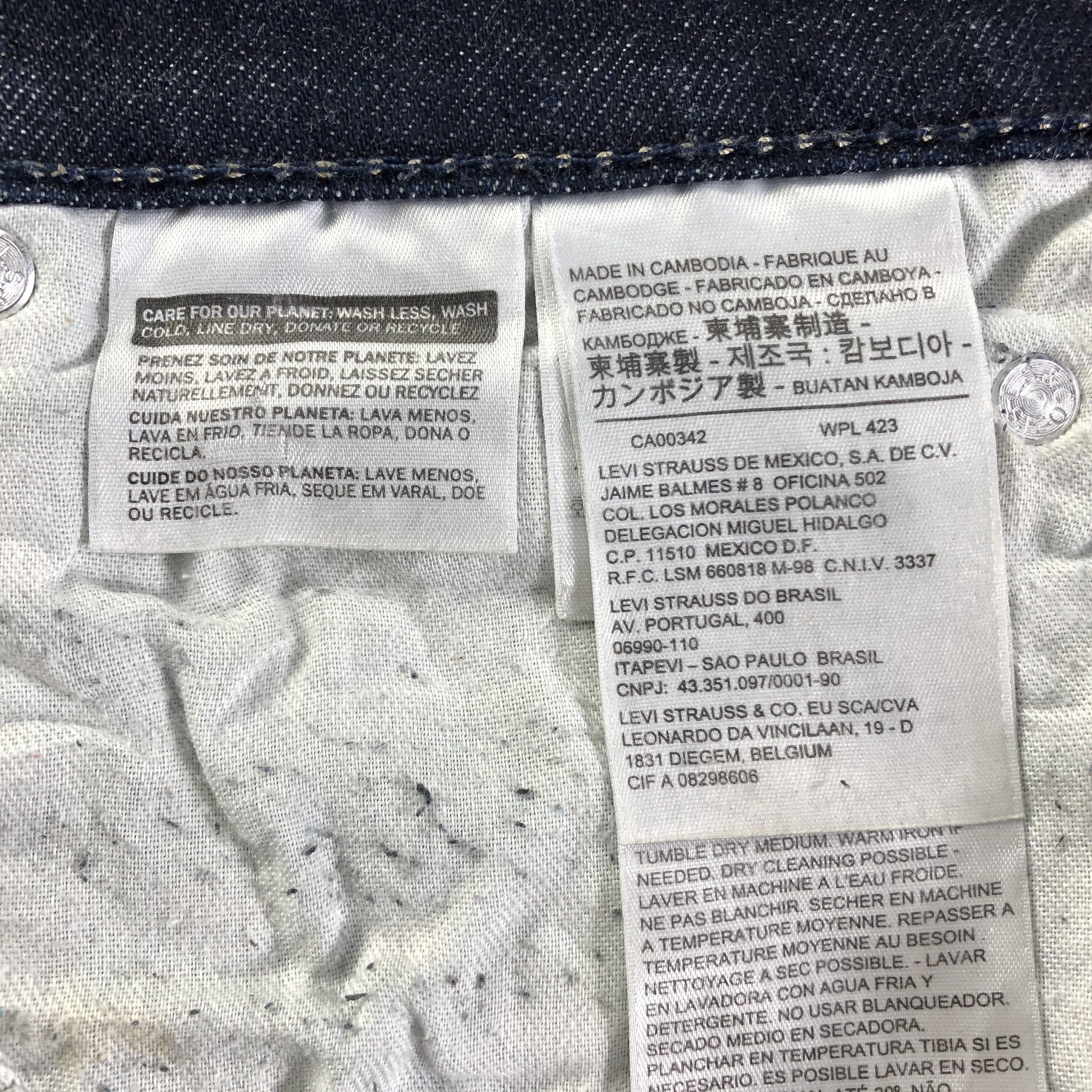 Levi's Vintage Levis 510 Jeans-J3085 Size US 35 - 10 Thumbnail