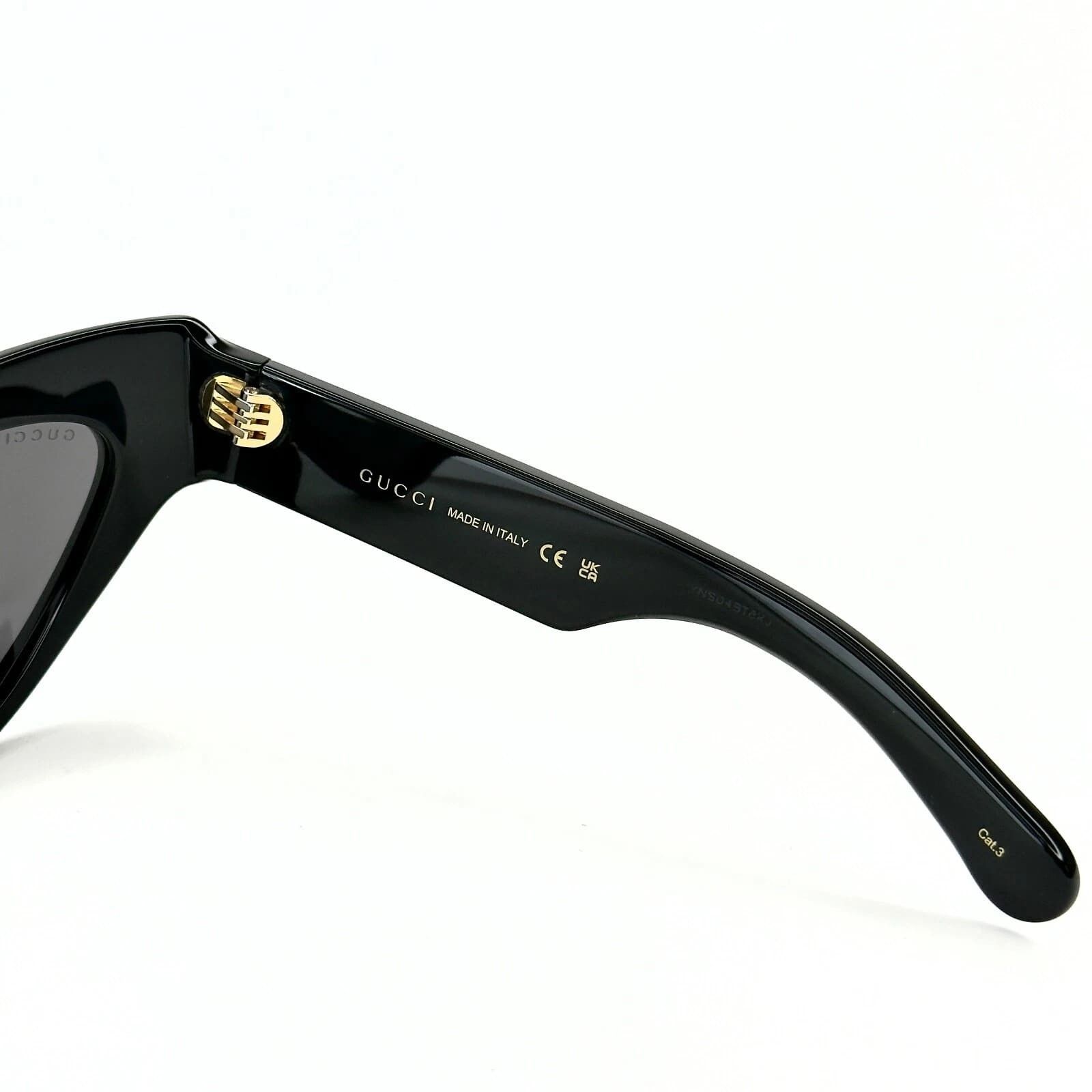 Gucci GUCCI GG1294 Black Bold Retro 1294 Fashion Sunglasses 001 Size ONE SIZE - 4 Thumbnail