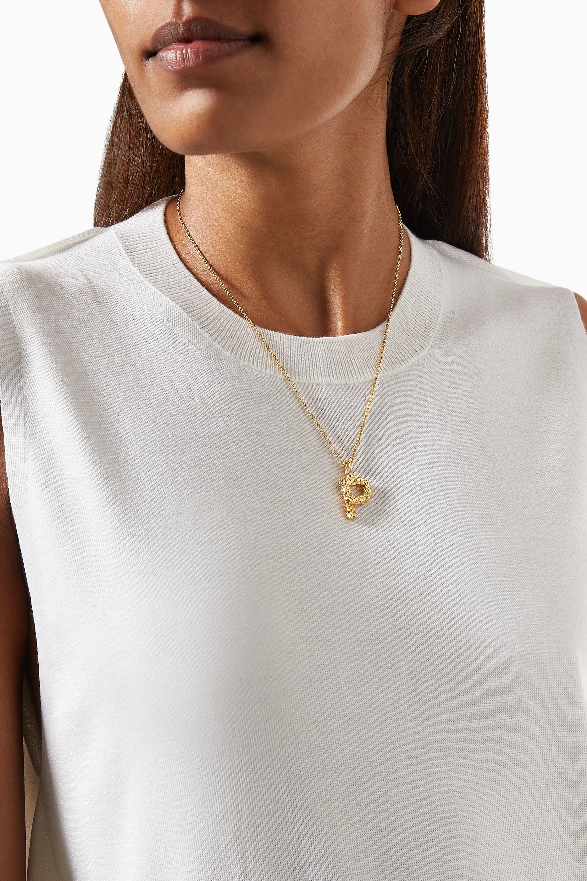 Chloe o1loc1c0425 Size: OS / Alphabet Necklace in Gold Size ONE SIZE - 2 Thumbnail
