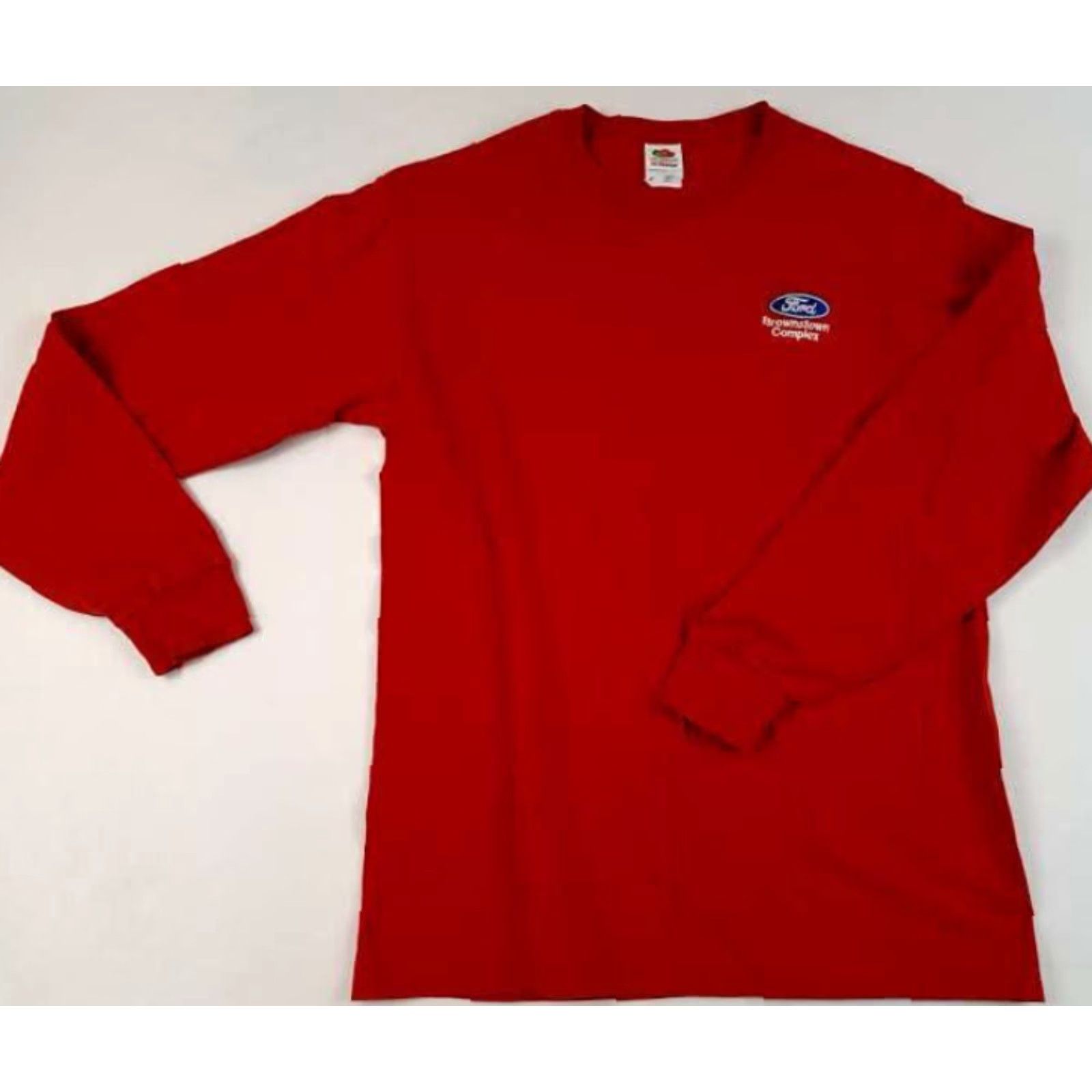 Fruit Of The Loom UAW Ford Brownstown Complex Long Sleeve Fruit of the Loom Medium T-Shirt Mens Red Size US M / EU 48-50 / 2 - 2 Thumbnail