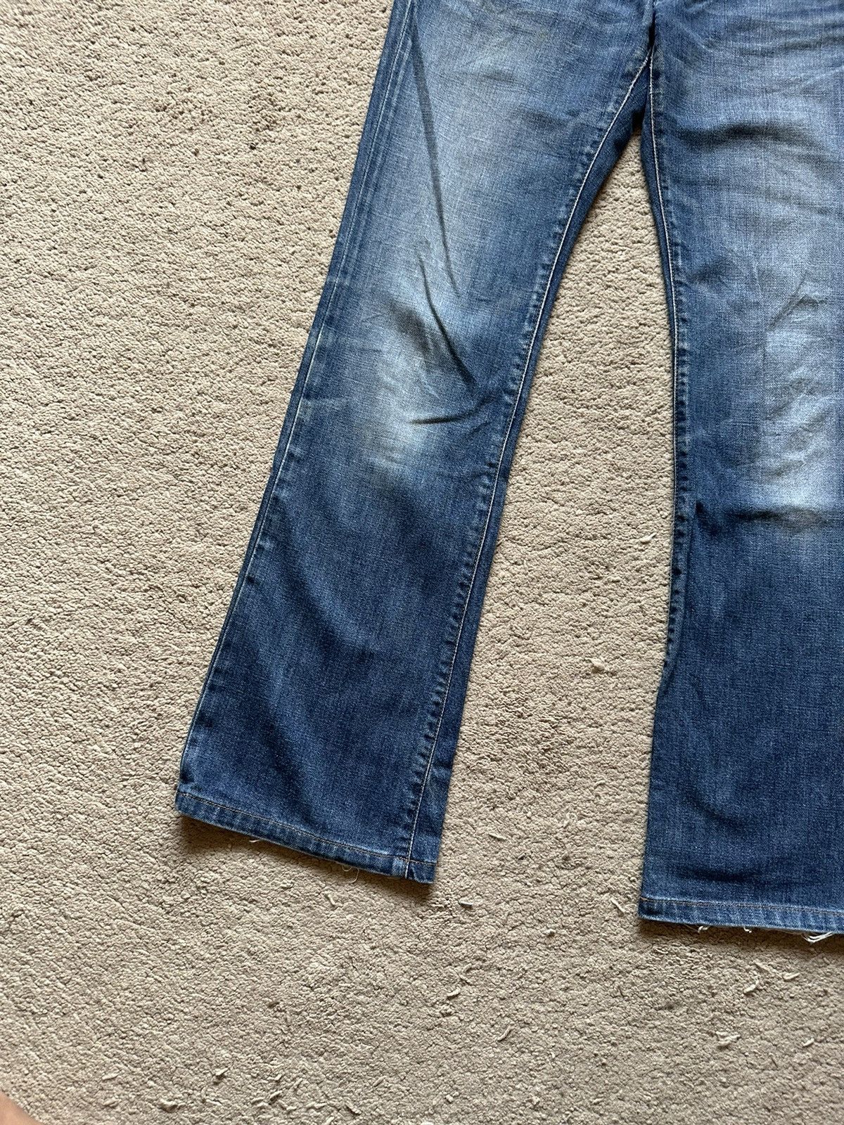 Diesel 2000s Diesel Low Rise Faded Wash Flare Jeans Size 29" - 2 Thumbnail