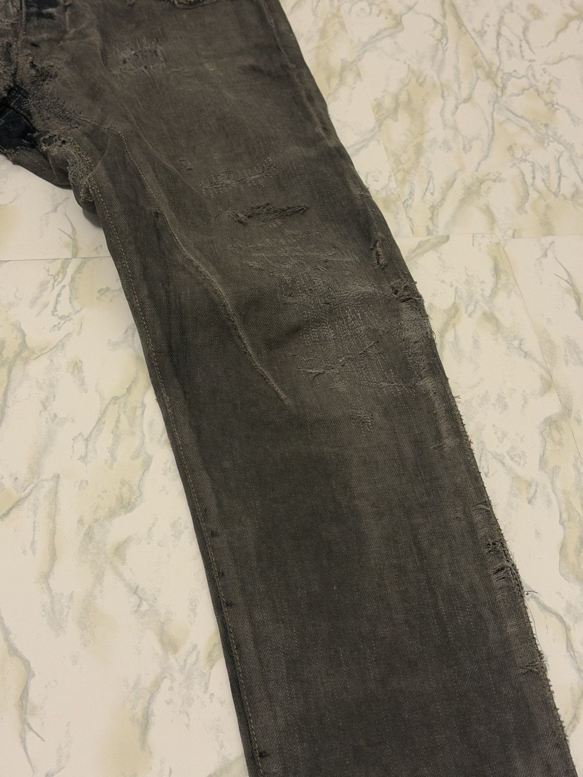 Rick Owens Drkshdw Rick Owens Hogwash Detroit Cut Denim Size US 29 - 7 Thumbnail